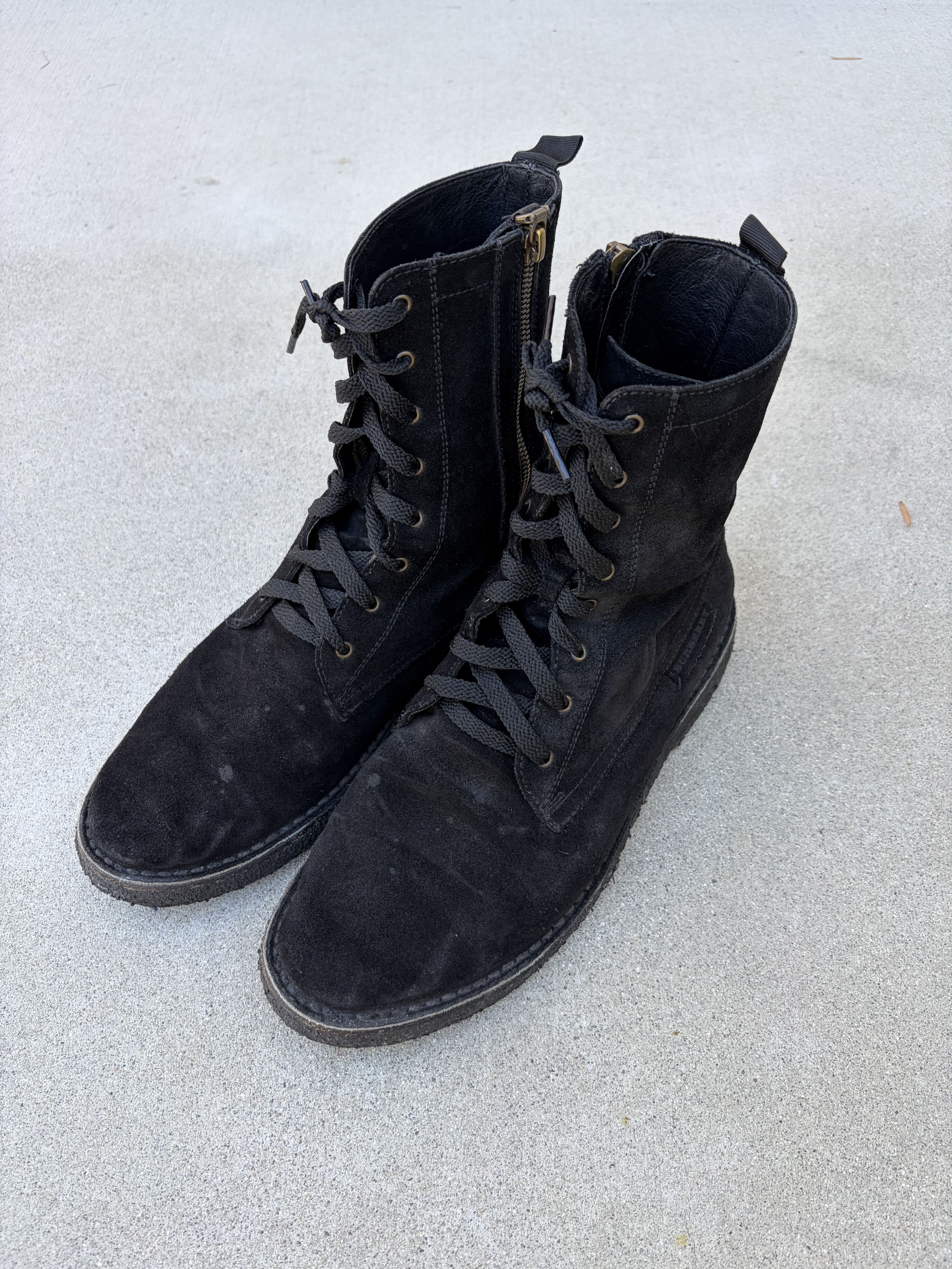 Burberry Burberry black suede zip-up boots Size US 8.5 / EU 41-42 - 2 Thumbnail
