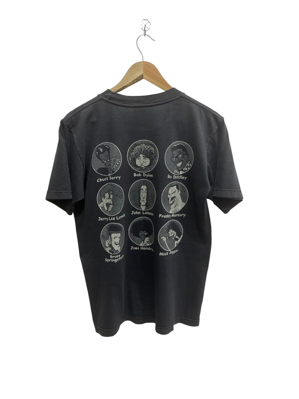 Hard Rock Cafe Vintage Hard Rock Cafe Caricature 9 Legendary Rock Distress Size US M / EU 48-50 / 2 - 2 Thumbnail