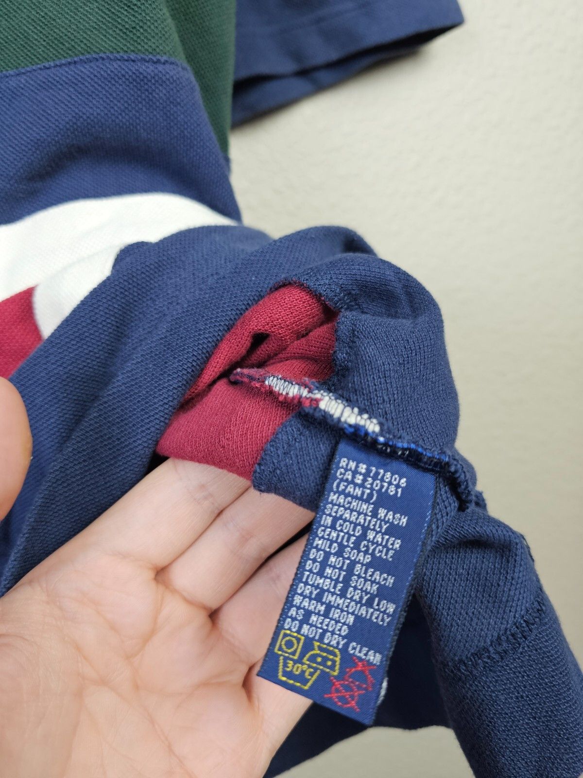 Tommy Hilfiger Vintage 90s Tommy Hilfiger Crest Spellout Rugby Shirt XXL Size US XXL / EU 58 / 5 - 8 Thumbnail