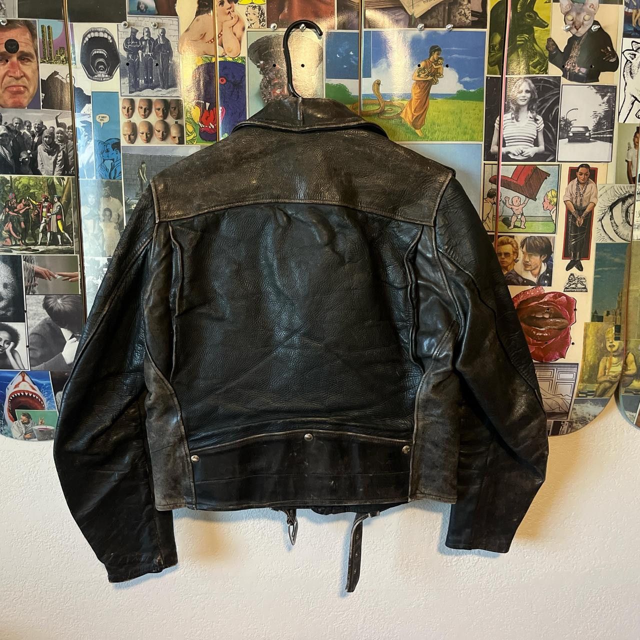 Other Vintage 1950s-1960s Leather Biker Jacket Size US S / EU 44-46 / 1 - 2 Thumbnail