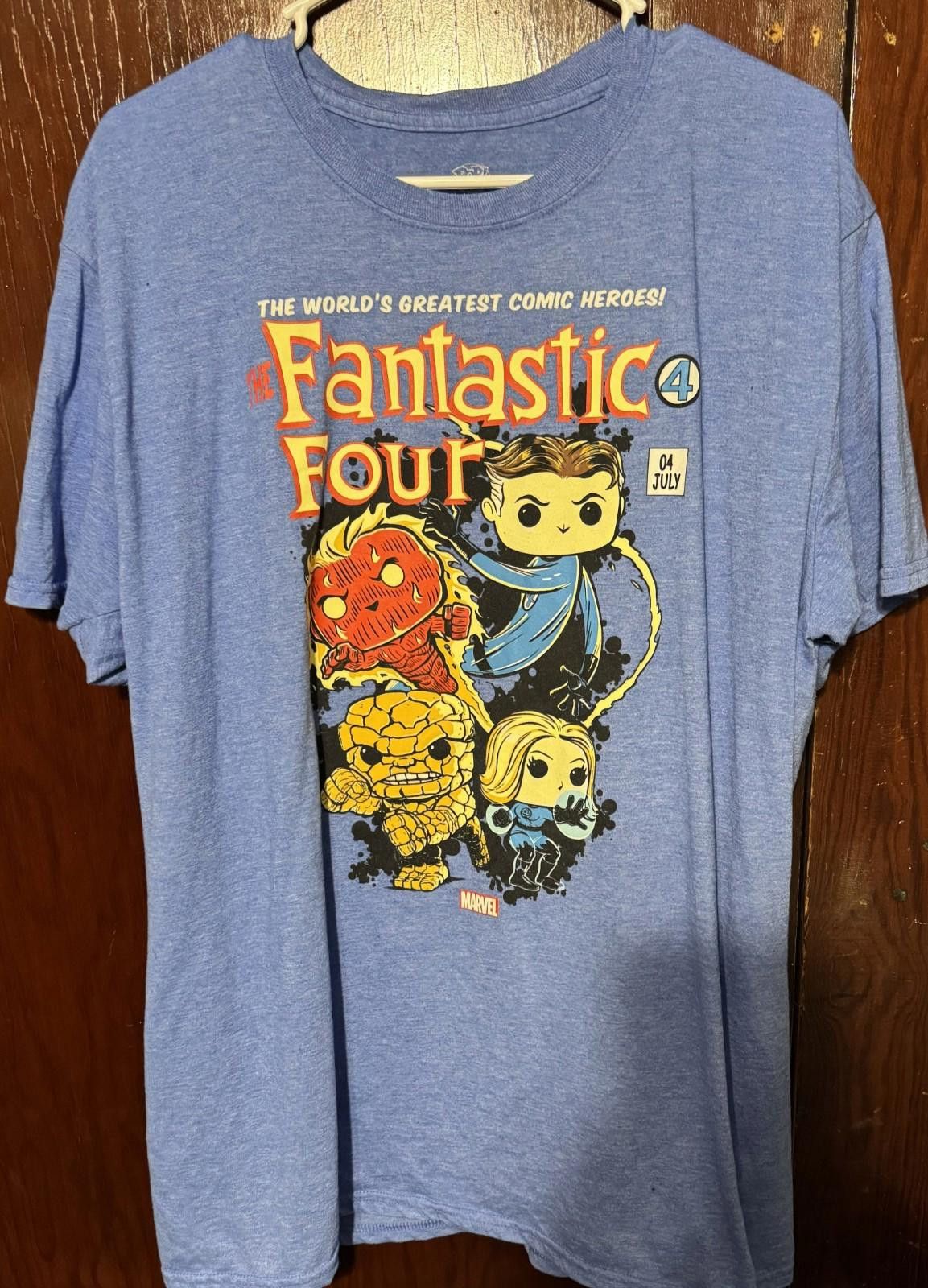 Other Fantastic Four Funko Pop Marvel S/S T-shirt Men's Sz XL Blue Size US XL / EU 56 / 4 - 1 Thumbnail