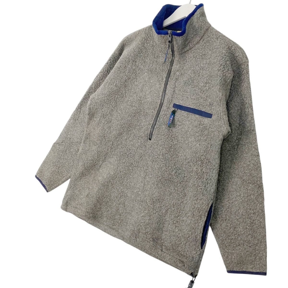 Other Vintage 90s LL Bean Half Zipper Fleece Sweater Grey Size M Size US M / EU 48-50 / 2 - 2 Thumbnail
