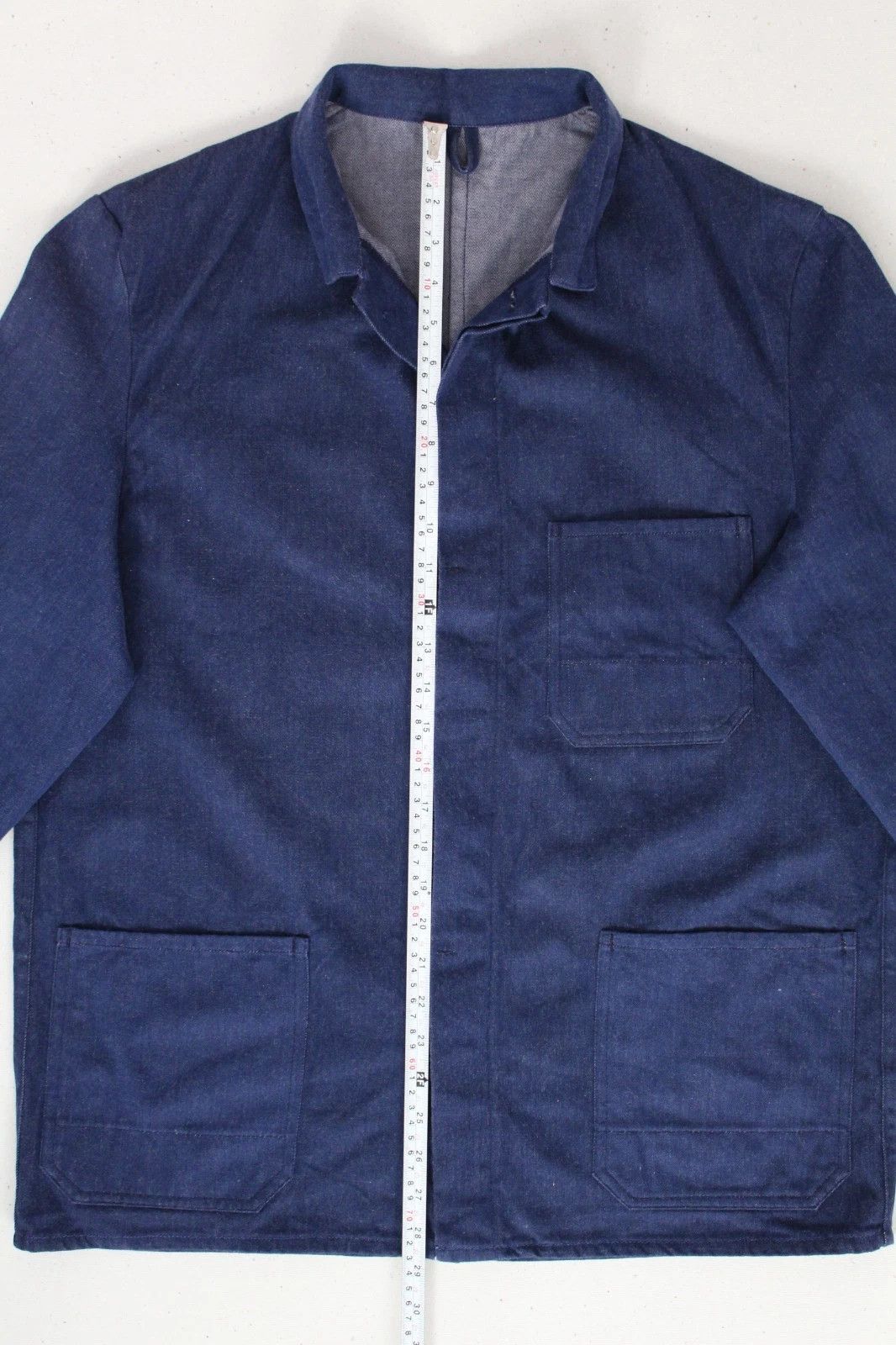 Vintage French Workwear Chore Jacket Size M - L in Blue, Men's — image 5 of 6