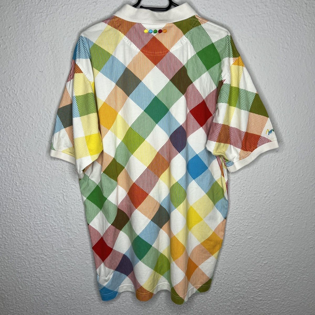 Coogi Coogi Polo Tshirt Tee Multicolor Colorful Argyle Retro Y2K Size US XL / EU 56 / 4 - 7 Thumbnail