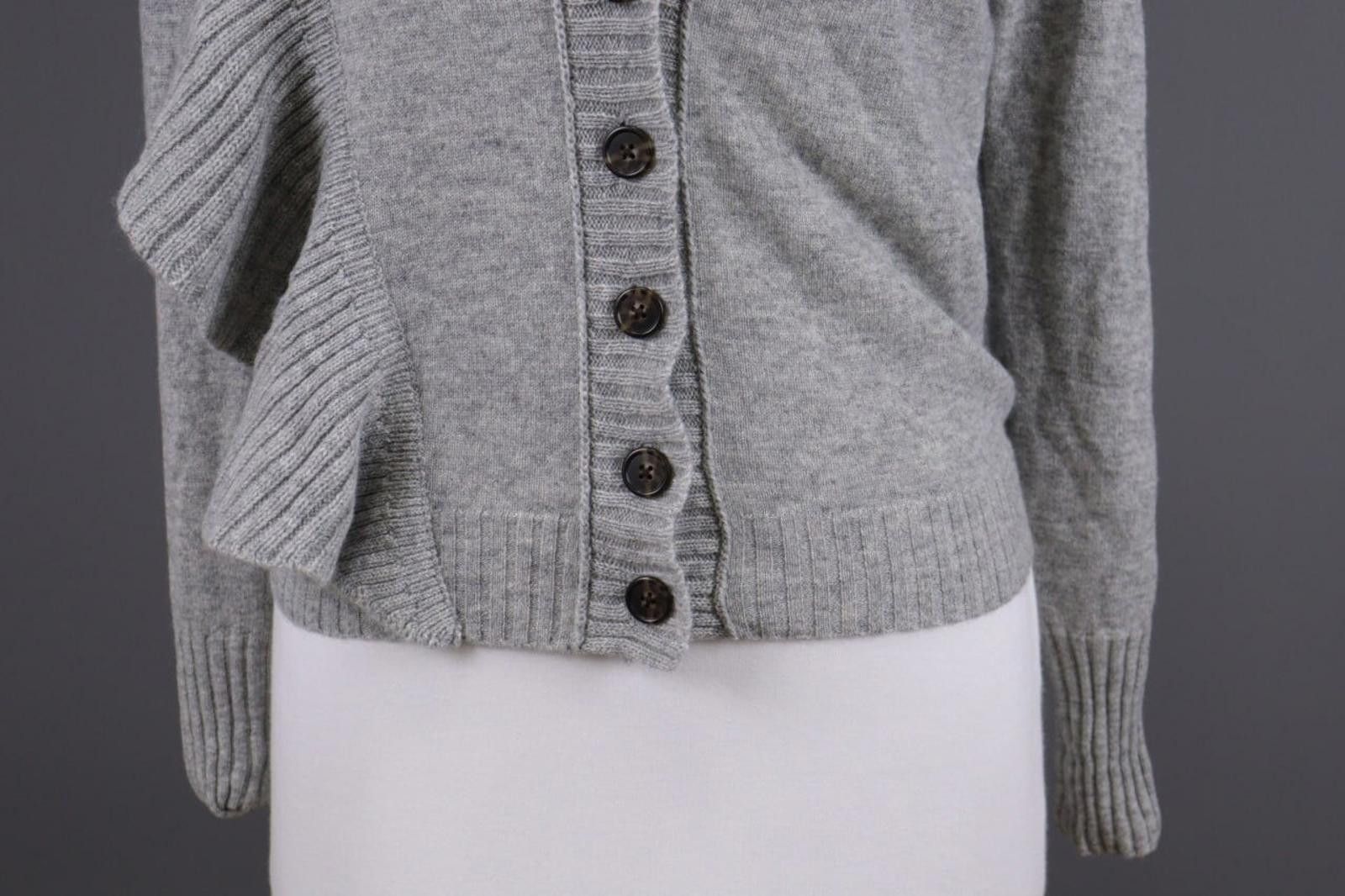 J.Crew J.Crew 100% Cashmere Gray Knit Cardigan Sweater Size XS Size XS / US 0-2 / IT 36-38 - 2 Thumbnail