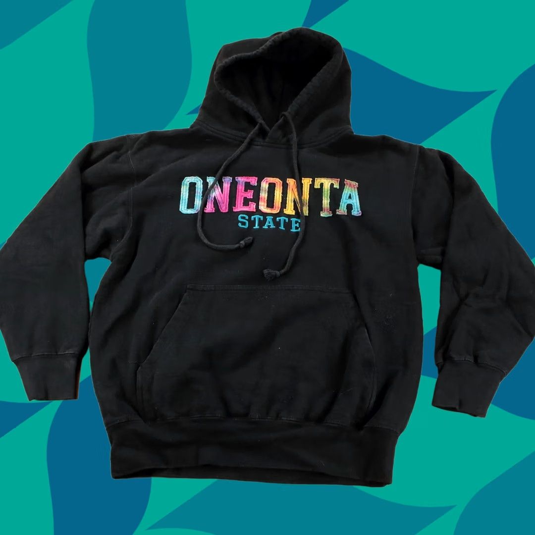 Vintage SUNY Oneonta State University New York tie dye hoodie sweatshirt vtg y2k SMALL Size US S / EU 44-46 / 1 - 1 Thumbnail