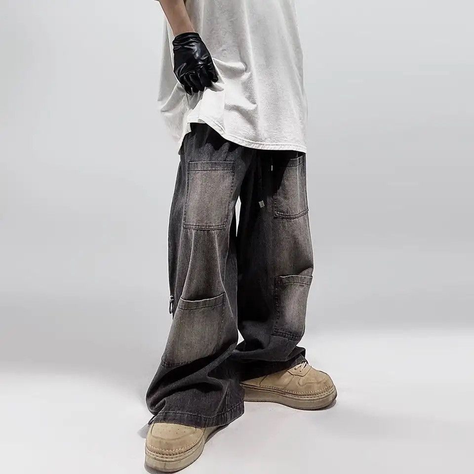 Denime × Vintage American Style Oversized Pocket Retro Baggy Jeans Size US 30 / EU 46 - 5 Thumbnail