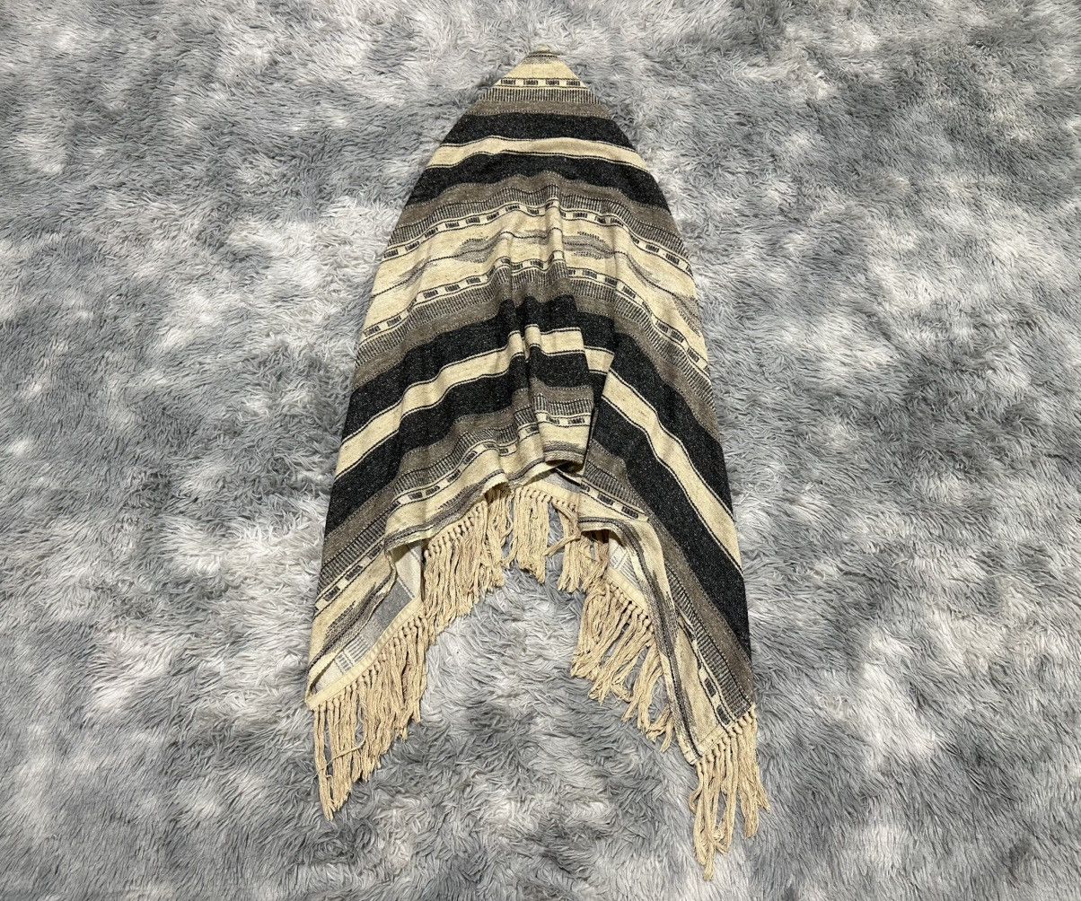 GOA 🔥Y2K Archived Goa Stole Fringed Ethnic Capes Frayed Scarf Size US XL / EU 56 / 4 - 11 Thumbnail