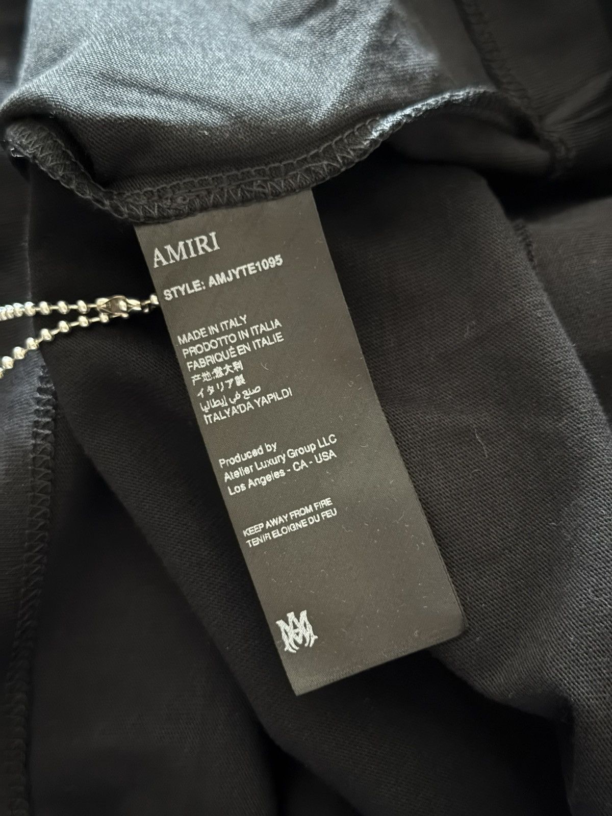 Amiri Amiri logo t shirt Size US M / EU 48-50 / 2 - 3 Thumbnail