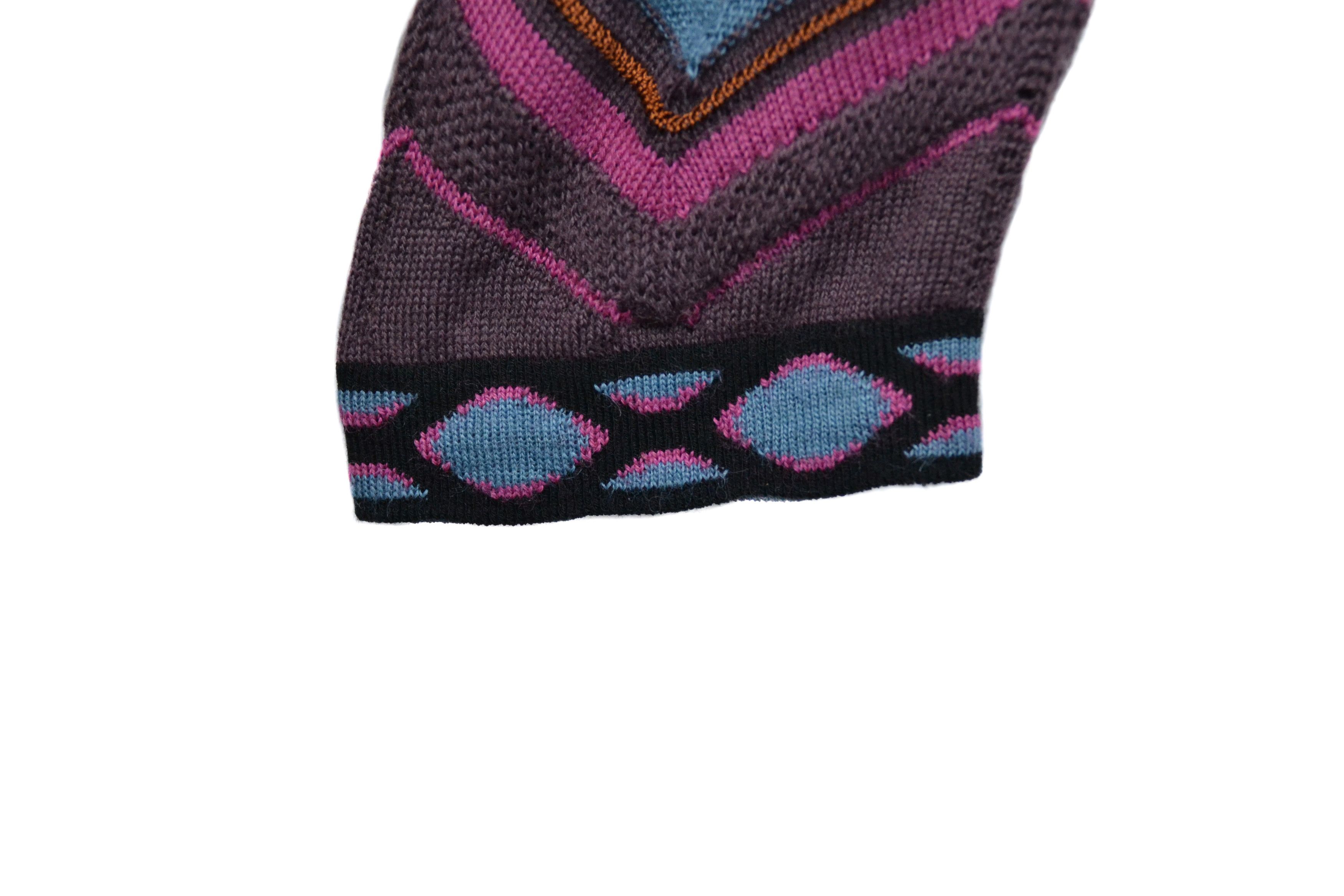 Missoni Missoni "M" Designer Zigzag Multicolor Viscose Dress Size M / US 6-8 / IT 42-44 - 4 Thumbnail