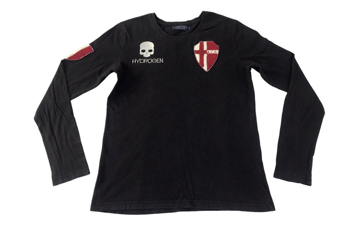 Japanese Brand Hype Hydrogen Jeans Embroidery Logo Longsleeve Tee Size US M / EU 48-50 / 2 - 1 Thumbnail