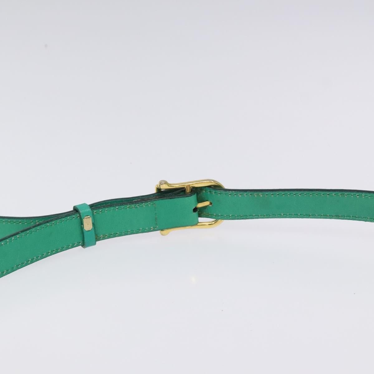 Celine CELINE Shoulder Bag Leather Green Gold Size ONE SIZE - 8 Thumbnail