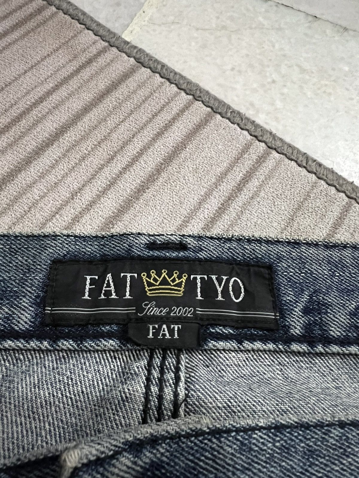 Fat Tokyo × If Six Was Nine 💥Baggy💥Vintage Fat Tyo Sashiko Boro Style Denim Size US 36 / EU 52 - 23 Thumbnail