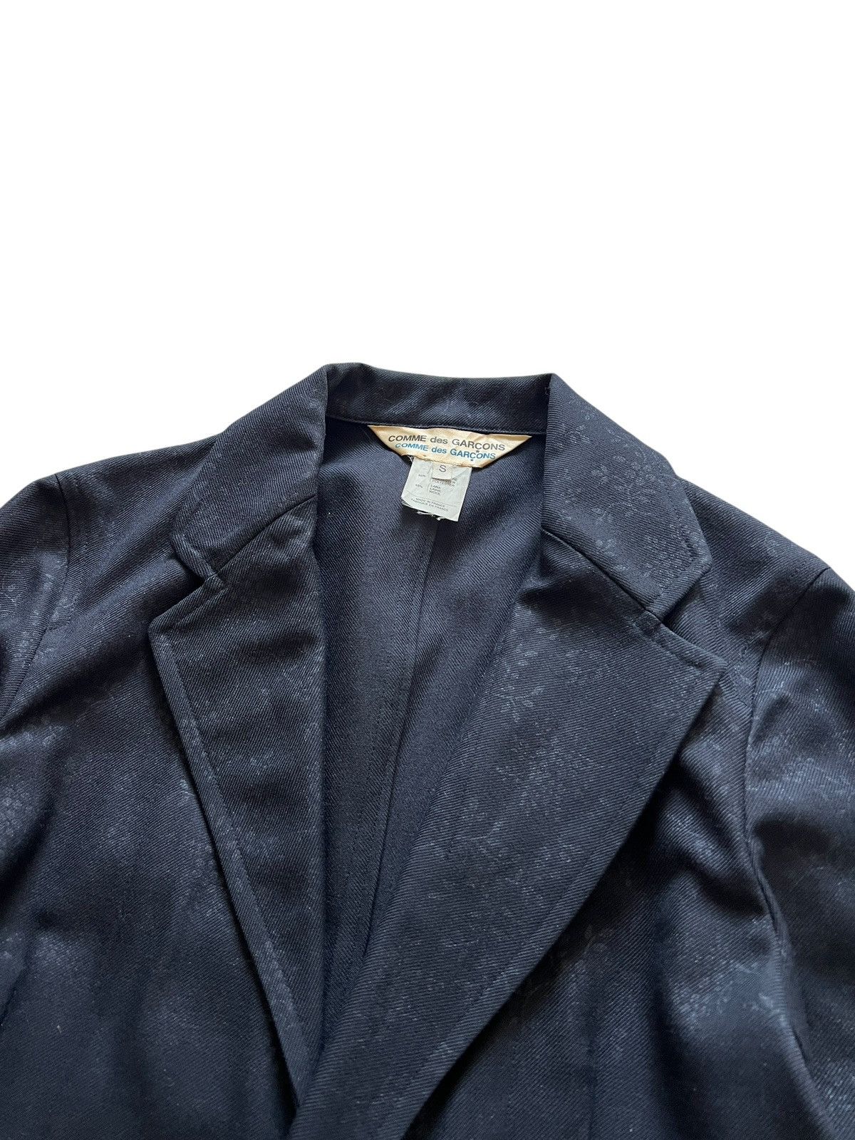 Comme des Garcons Comme des Garcons Floral Motif Buttonless Blazer Jacket Size S / US 4 / IT 40 - 3 Thumbnail