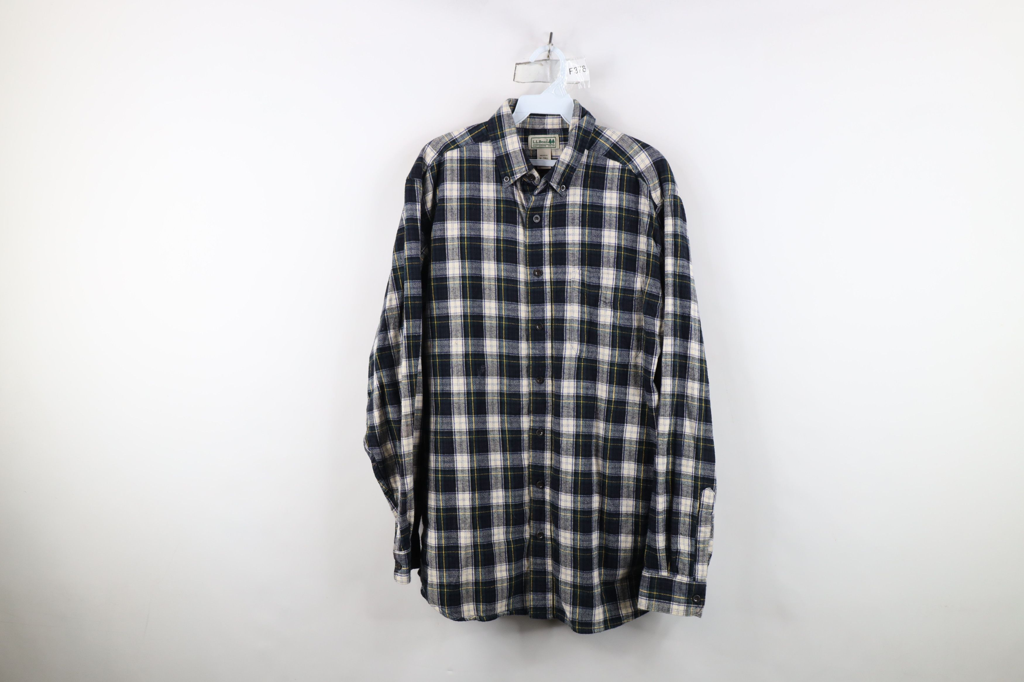 L.L. Bean Vintage 90s LL Bean Faded Collared Flannel Button Down Shirt Size US M / EU 48-50 / 2 - 1 Thumbnail