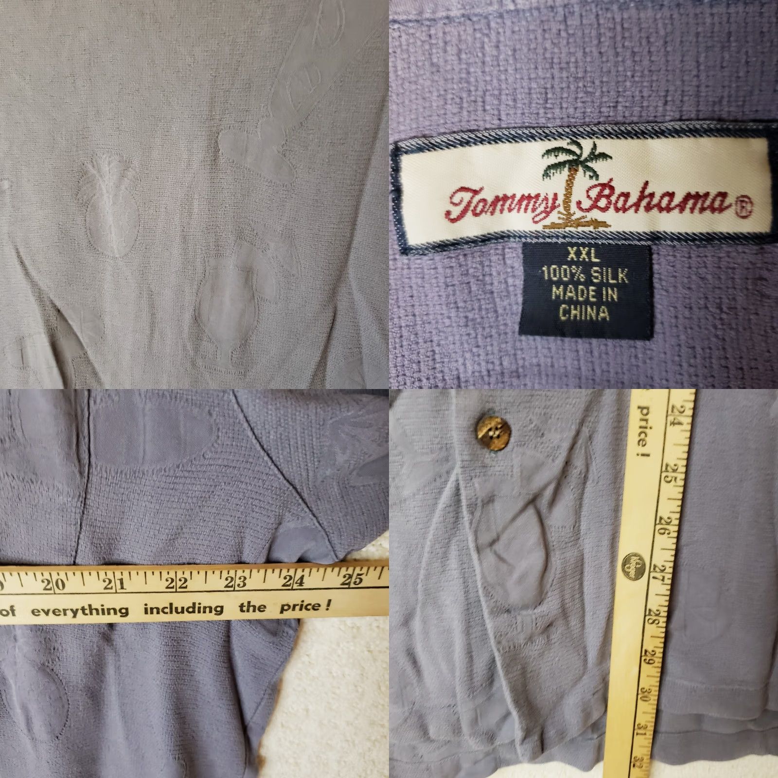 Tommy Bahama VINTAGE Tommy Bahama Silk Shirt Shirt Mens 2XL Blue Silk Short Sleeve Button-Up Hawaiian Collar 2XL Mens Size US XXL / EU 58 / 5 - 9 Thumbnail