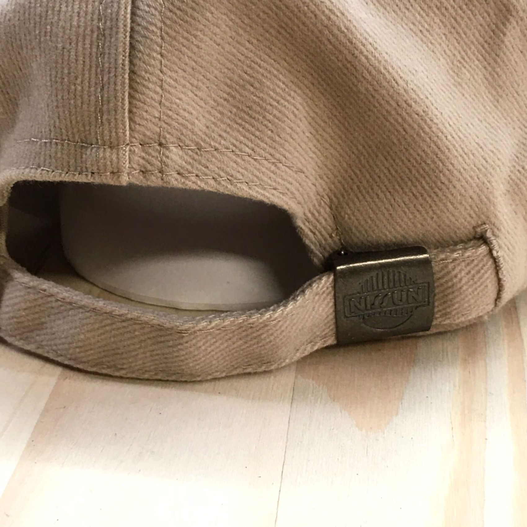 Logo 7 Nissun Tropicana Baseball Cap Hat Mens OS Beige Embroidered Logo Curved Brim Cotton Canvas Adjustable Mesh Back Casual Cap Mens Size ONE SIZE - 7 Thumbnail