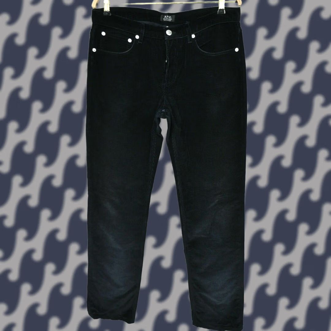 A.P.C. A.P.C. New Standard Corduroy Jeans Classique Pants Navy Blue 32 Mens Straight 5-Pocket Inseam 34" Slim Classic Vintage No Size US 32 / EU 48 - 1 Thumbnail