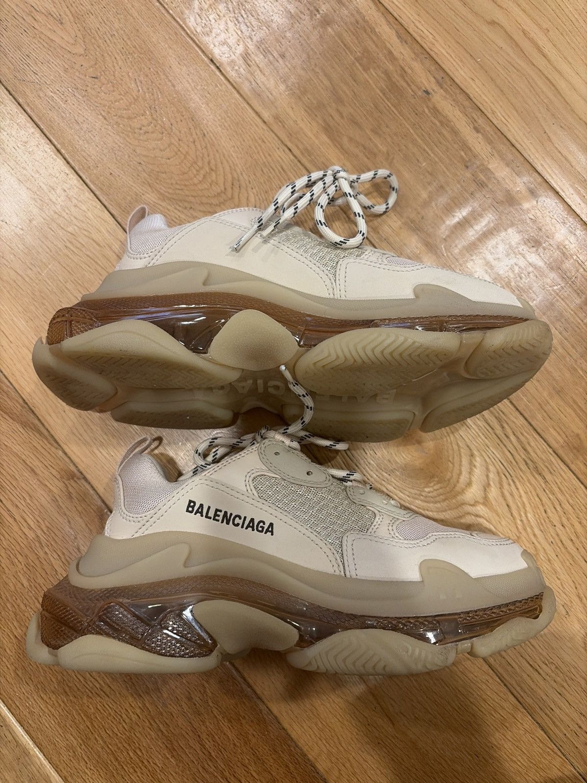 Balenciaga Balenciaga Triple S Clear Sole Off-White Sneaker Size US 7 / IT 37 - 5 Thumbnail