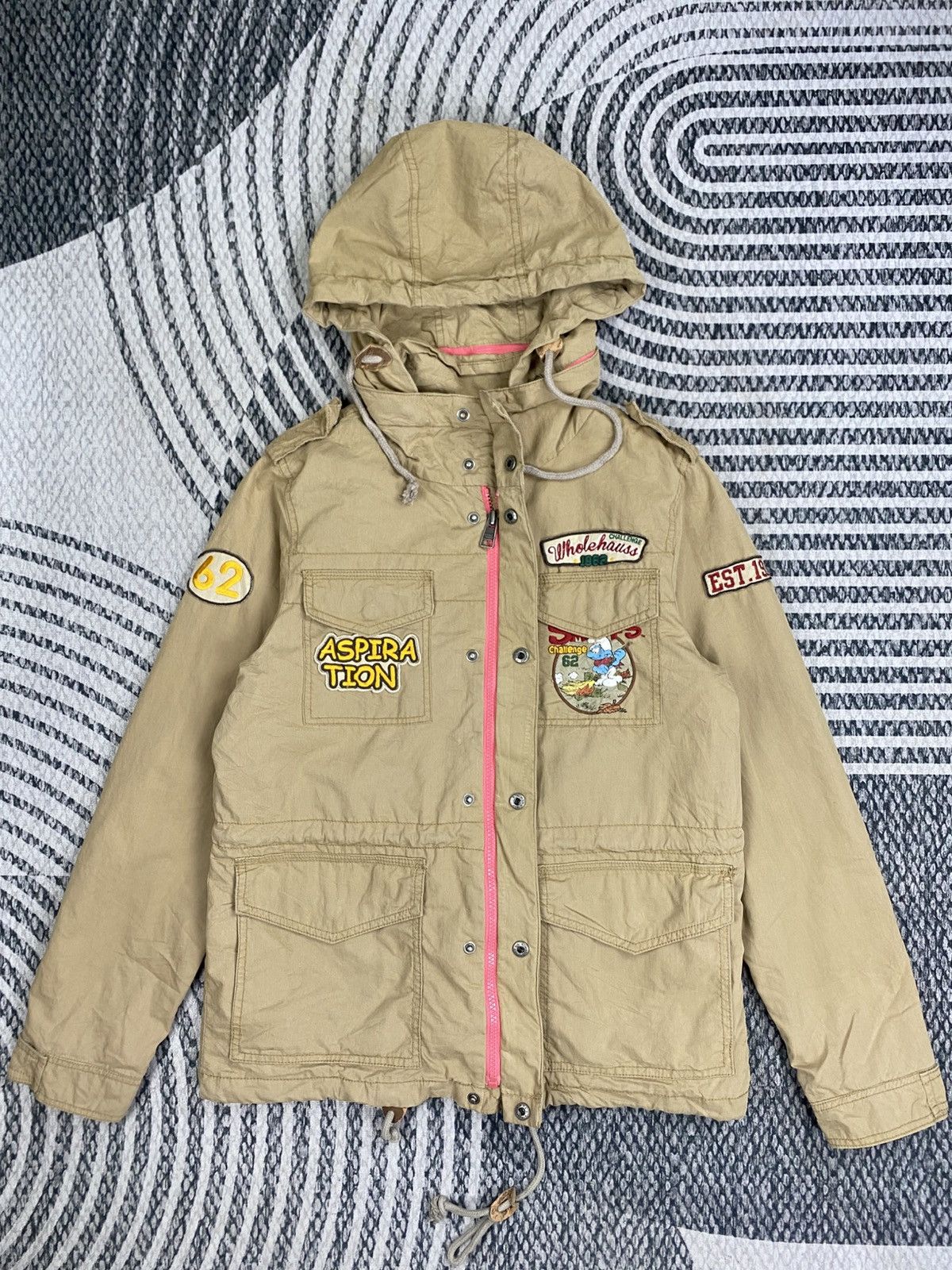 Japanese Brand Vintage Whole Hauss Military Patch Jacket Size US S / EU 44-46 / 1 - 5 Thumbnail
