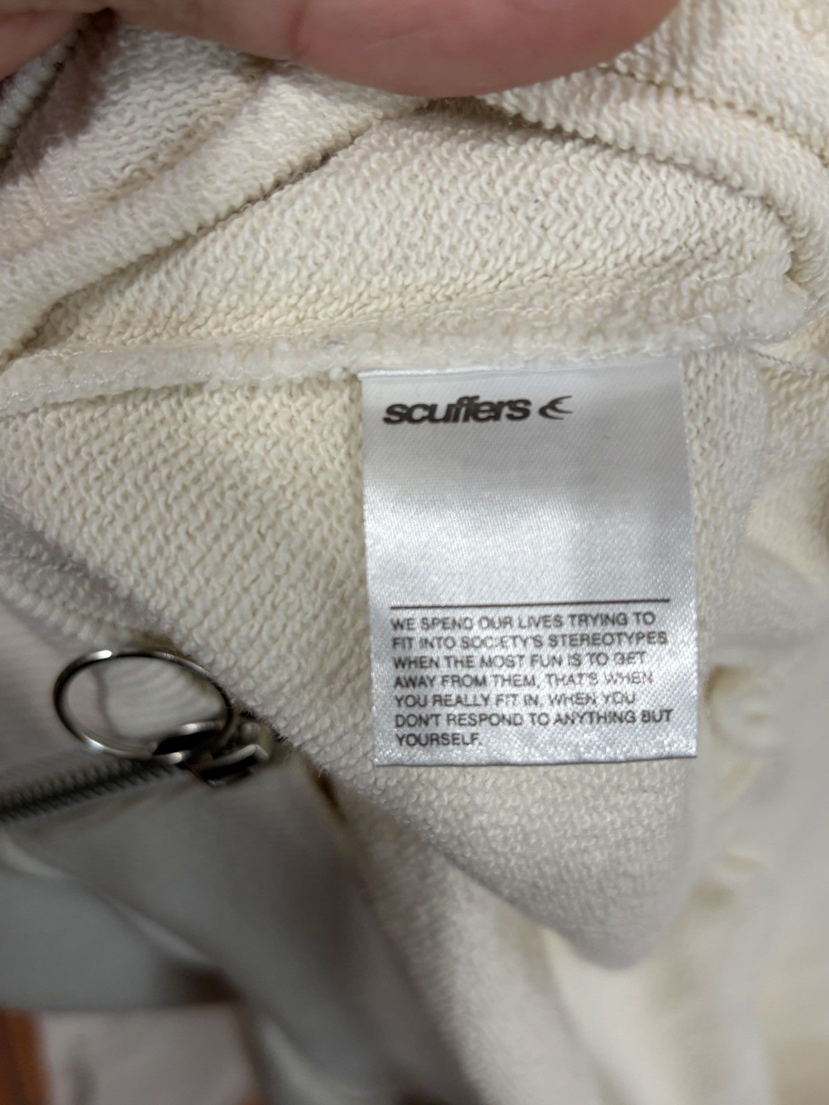 Other Scuffers Champ Ecru Zipped Hoodie Size US L / EU 52-54 / 3 - 8 Thumbnail