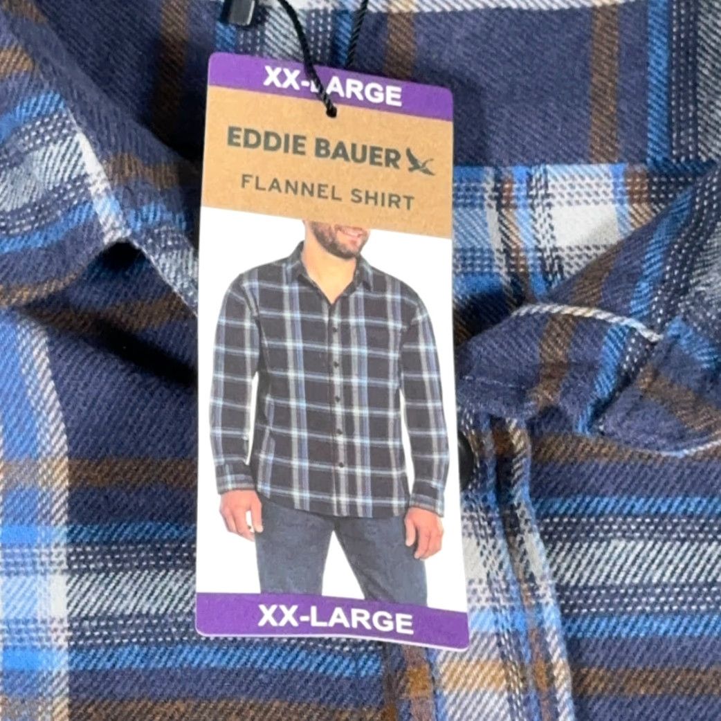 Eddie Bauer Eddie Bauer Shirt 2XL Blue Plaid Flannel Cotton Outdoor Canyon Workwear Womens? Size US XXL / EU 58 / 5 - 5 Thumbnail
