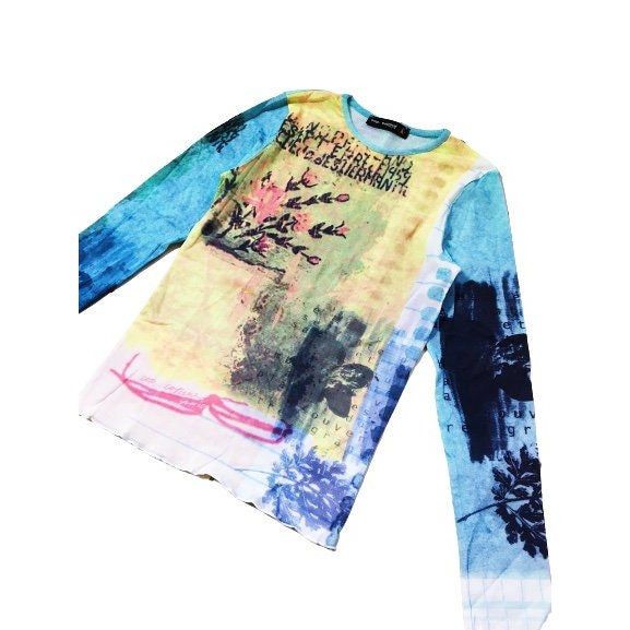Cop Copine Cop Copine Mesh Top Plants & Piano Size ONE SIZE - 2 Thumbnail