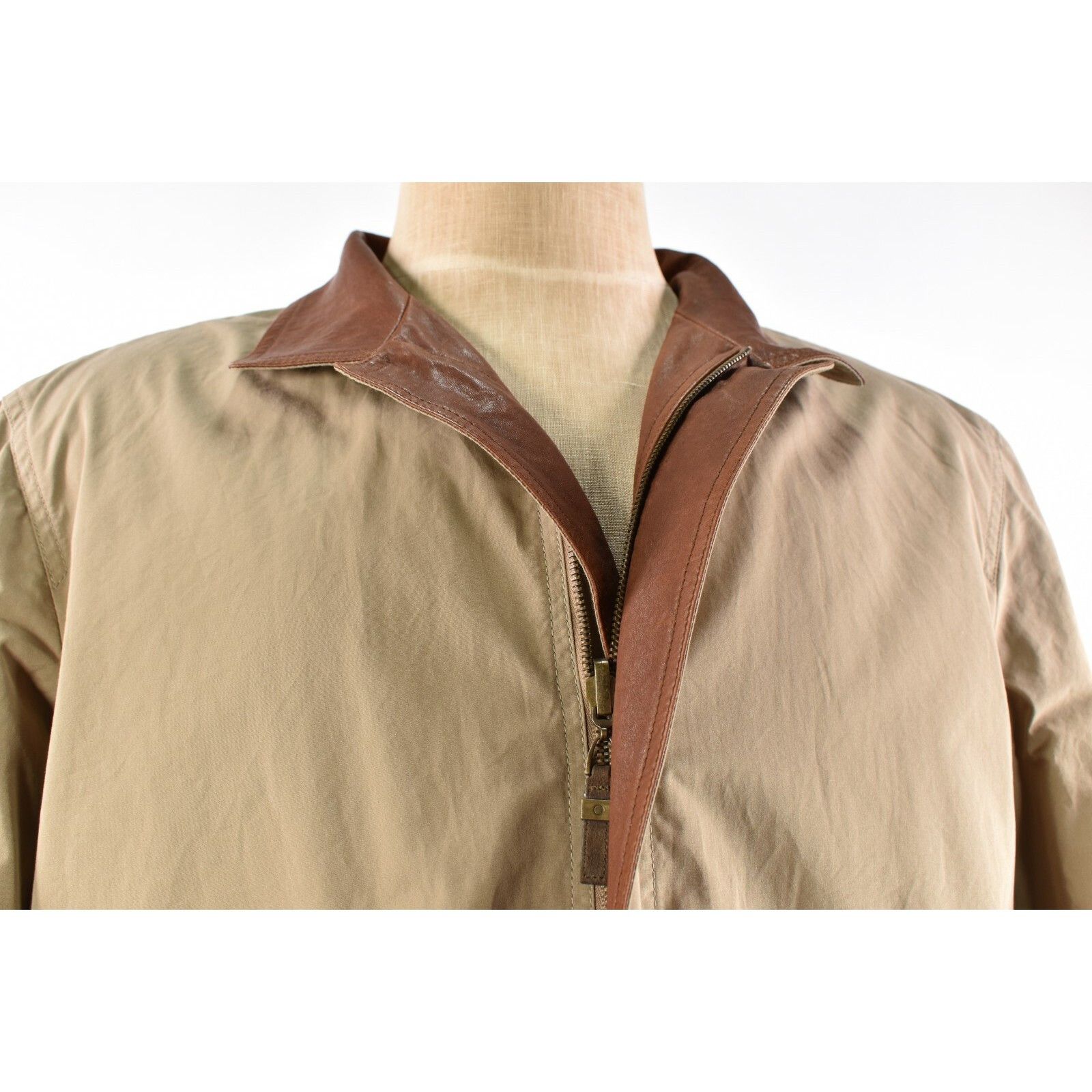 Luciano Barbera Luciano Barbera Jacket Size XL US In Brown Leather Size US XL / EU 56 / 4 - 6 Thumbnail