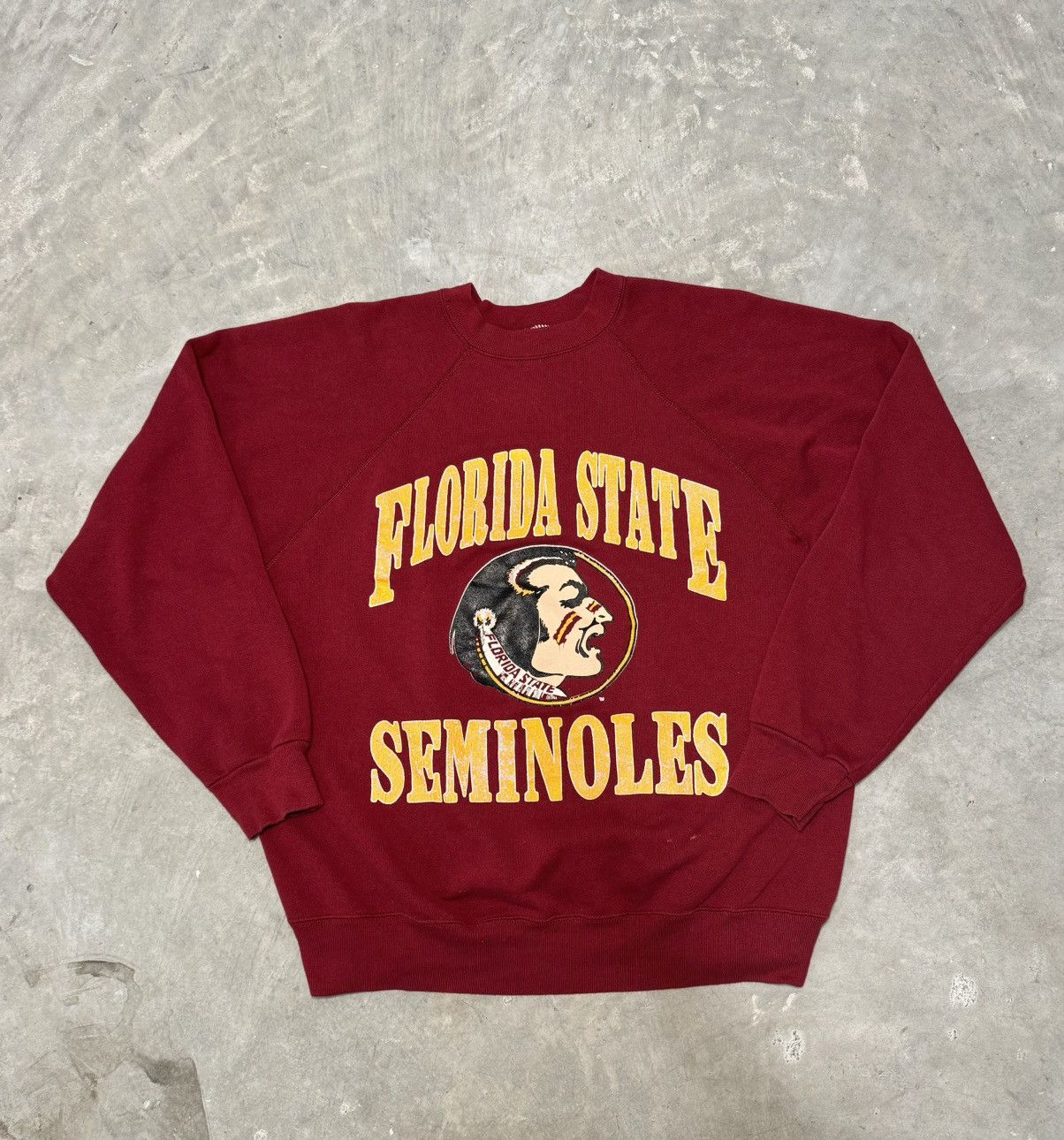 Vintage 90s vintage Florida State University FSU Seminoles crewneck Size US L / EU 52-54 / 3 - 1 Thumbnail