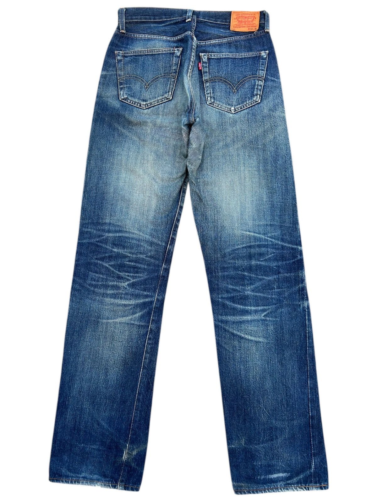Kapital Vintage Levis Big E Selvedge Distressed Denim Jeans Size US 30 / EU 46 - 3 Thumbnail