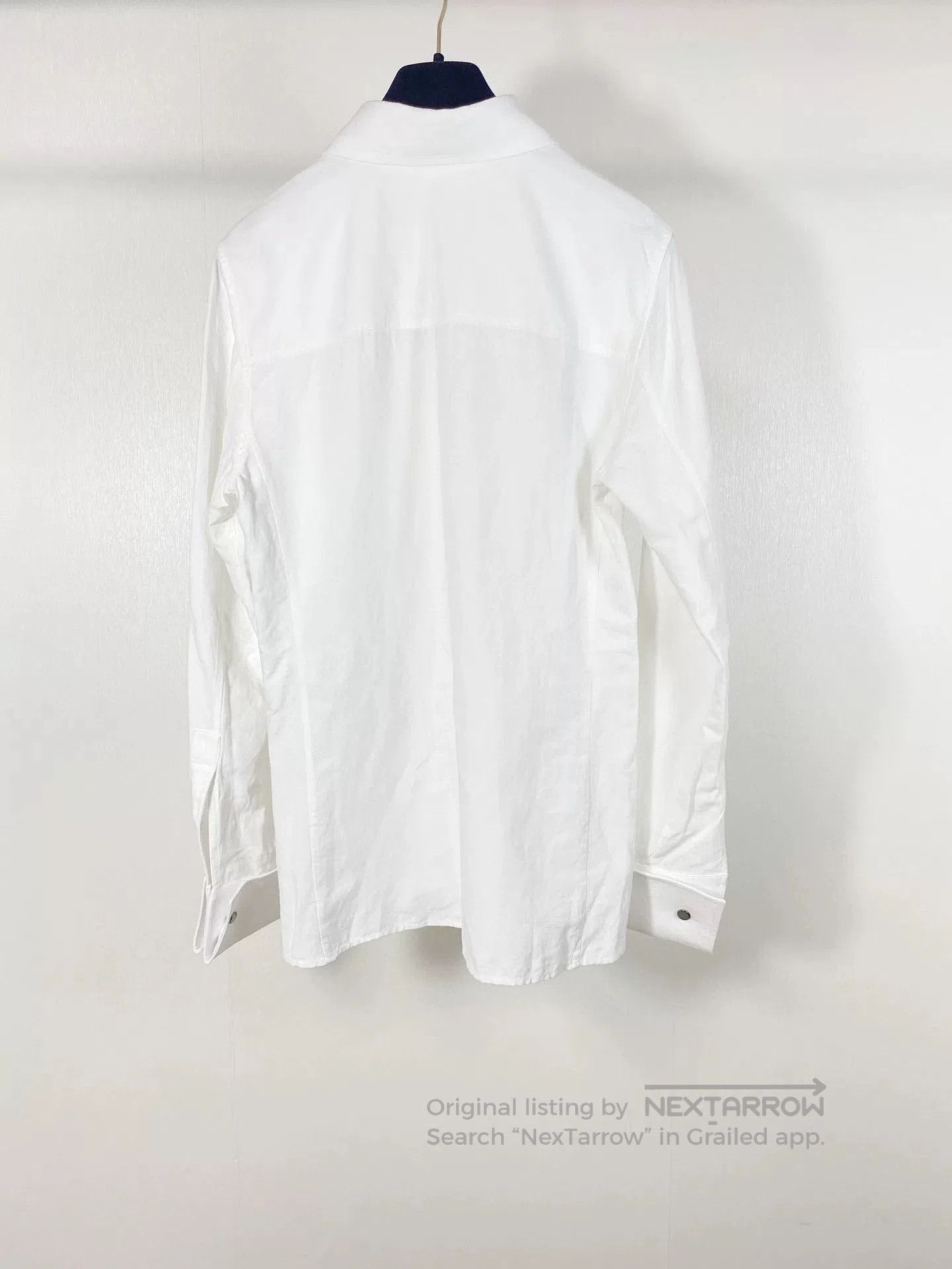 Saint Laurent Paris Saint Laurent White YSL Embroidered Shirt. Size XS / US 0-2 / IT 36-38 - 2 Thumbnail