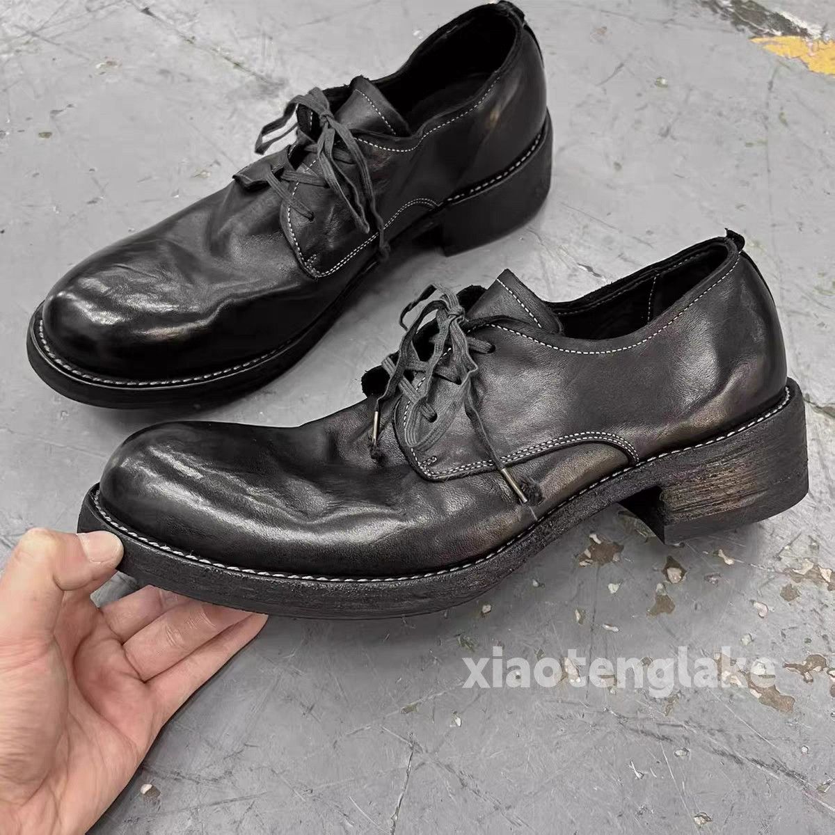 Vintage Unisex utility punk yuppie grunge derby shoes Size US 10 / EU 43 - 2 Thumbnail