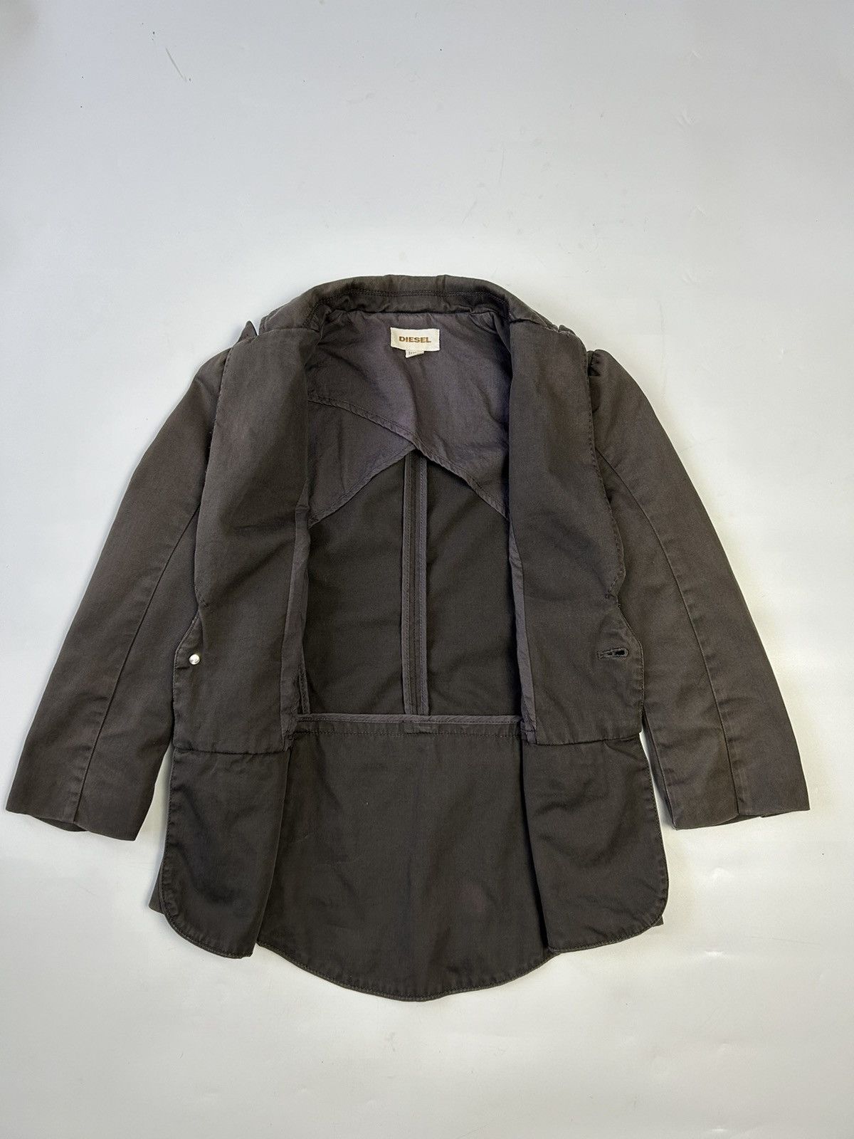 Diesel DIESEL DARK BROWN COTTON BLAZER Size XS / US 0-2 / IT 36-38 - 2 Thumbnail