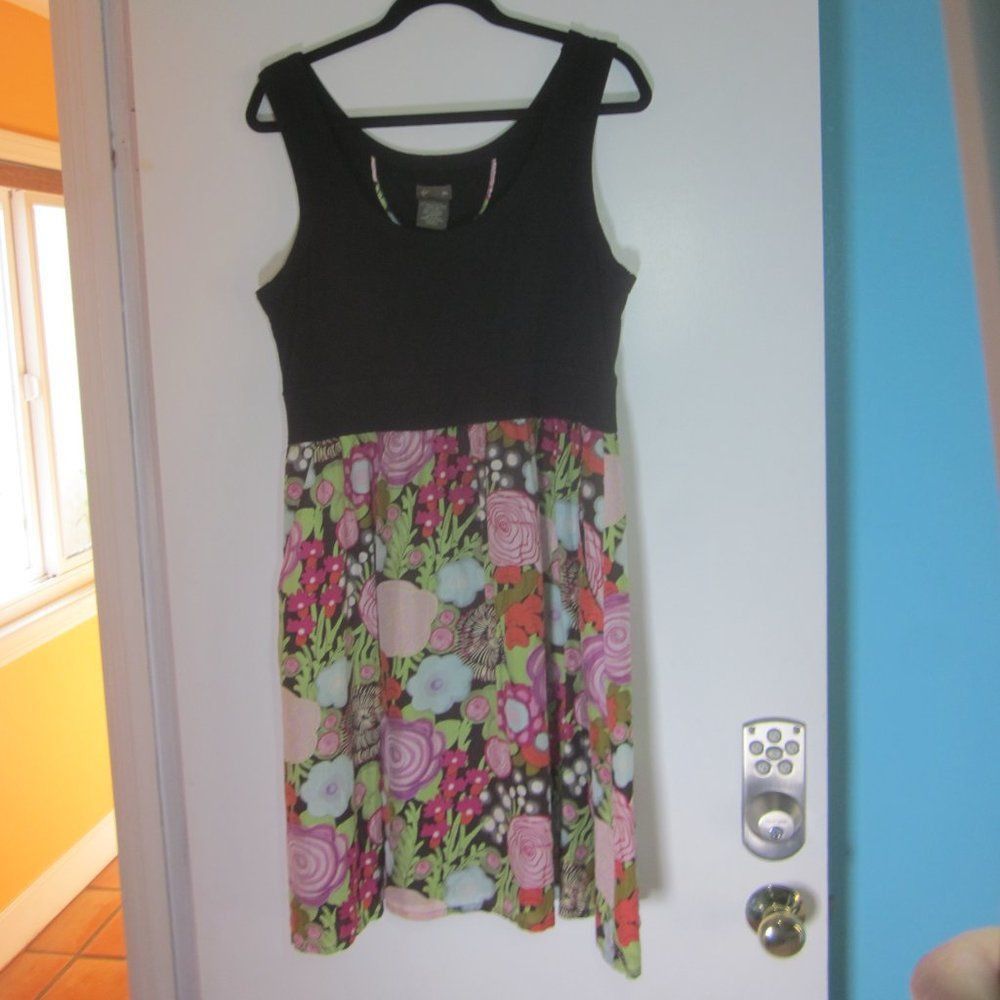 Anthropologie Anthropologie Fei Womens Size L Rayon & Silk Floral Tank Dre Size L / US 10 / IT 46 - 2 Thumbnail