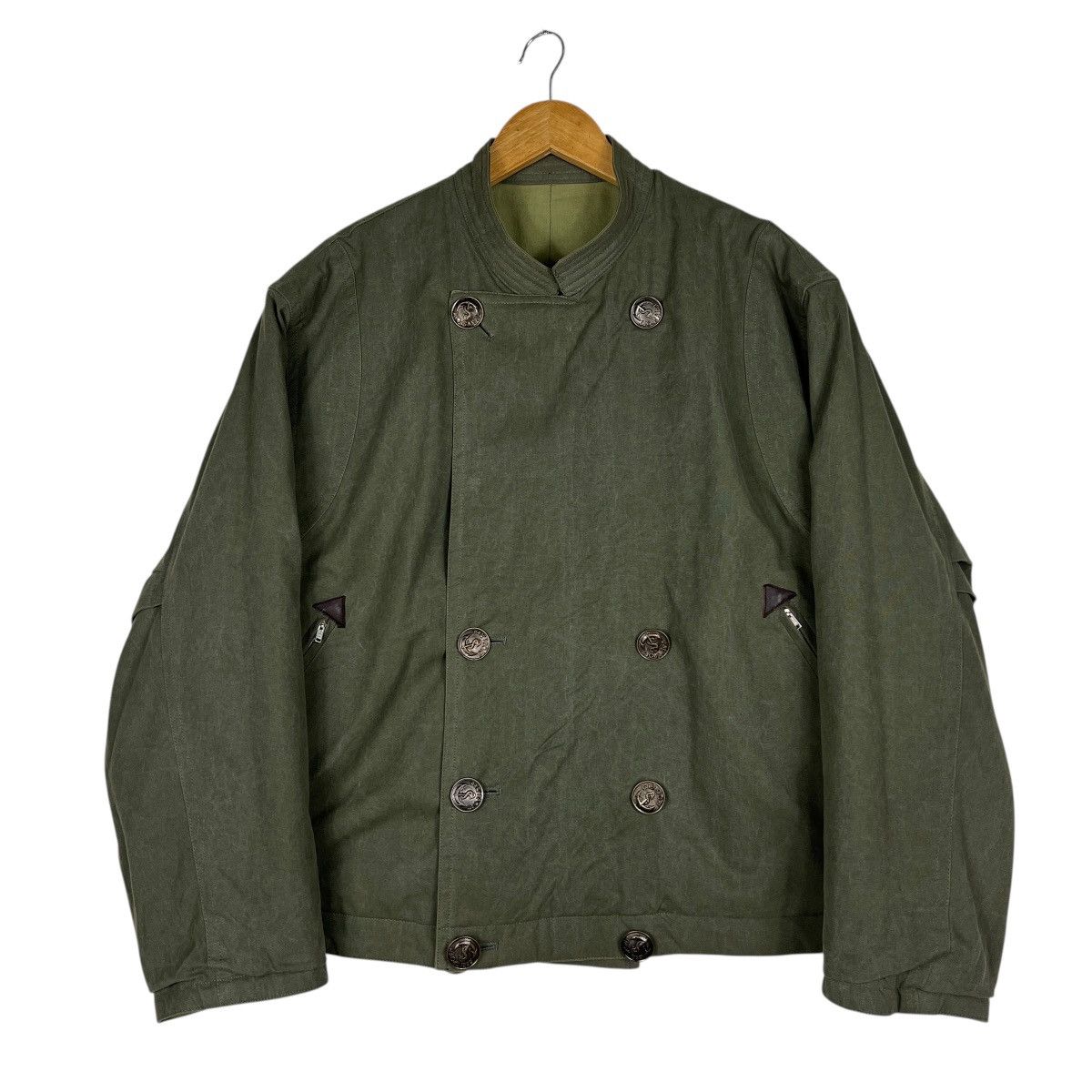 Issey Miyake 🔥 Issey Sport By Issey Miyake Double Breasted Navy Jacket Size US M / EU 48-50 / 2 - 8 Thumbnail