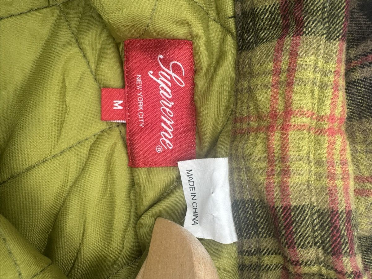 Supreme Supreme Quilted Plaid Flannel Shirt size medium Size US M / EU 48-50 / 2 - 5 Thumbnail