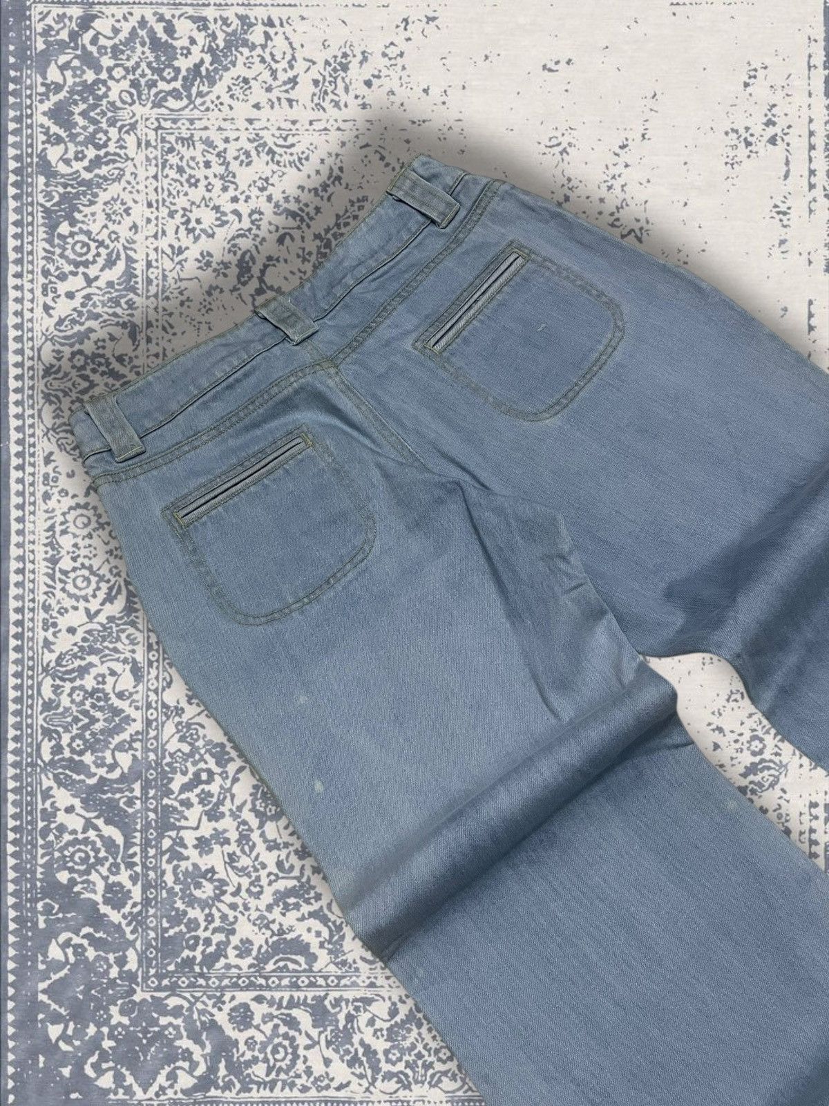 Designer × Japanese Brand × Vintage Vintage 1990s Japan Designer Smork Bushpant Flared Denim Size US 26 / EU 42 - 13 Thumbnail