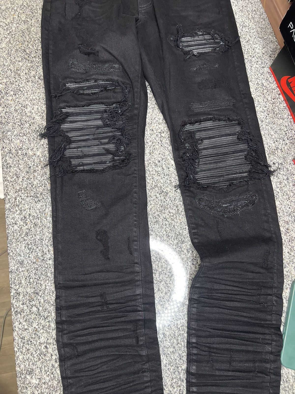 Amiri Amiri Jean Mx1 Black Thrasher Size US 34 / EU 50 - 2 Thumbnail