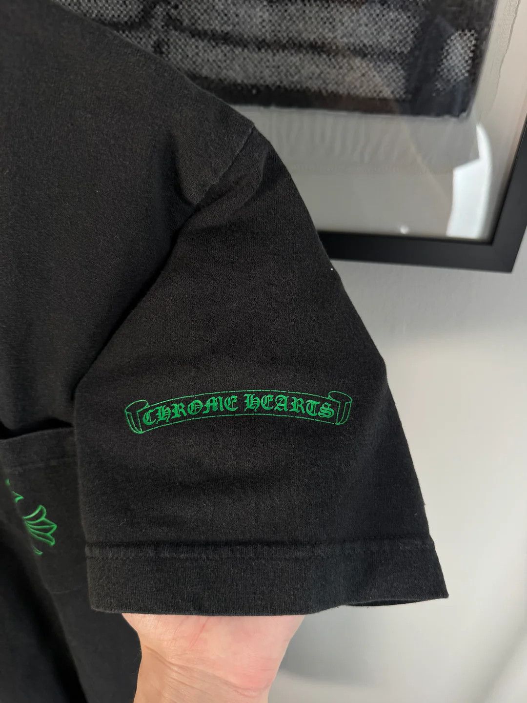 Chrome Hearts 🚭 RARE 🚭 VINTAGE 90s JAPAN EMERALD FLEUR CROSS SHIRT Size US M / EU 48-50 / 2 - 3 Thumbnail