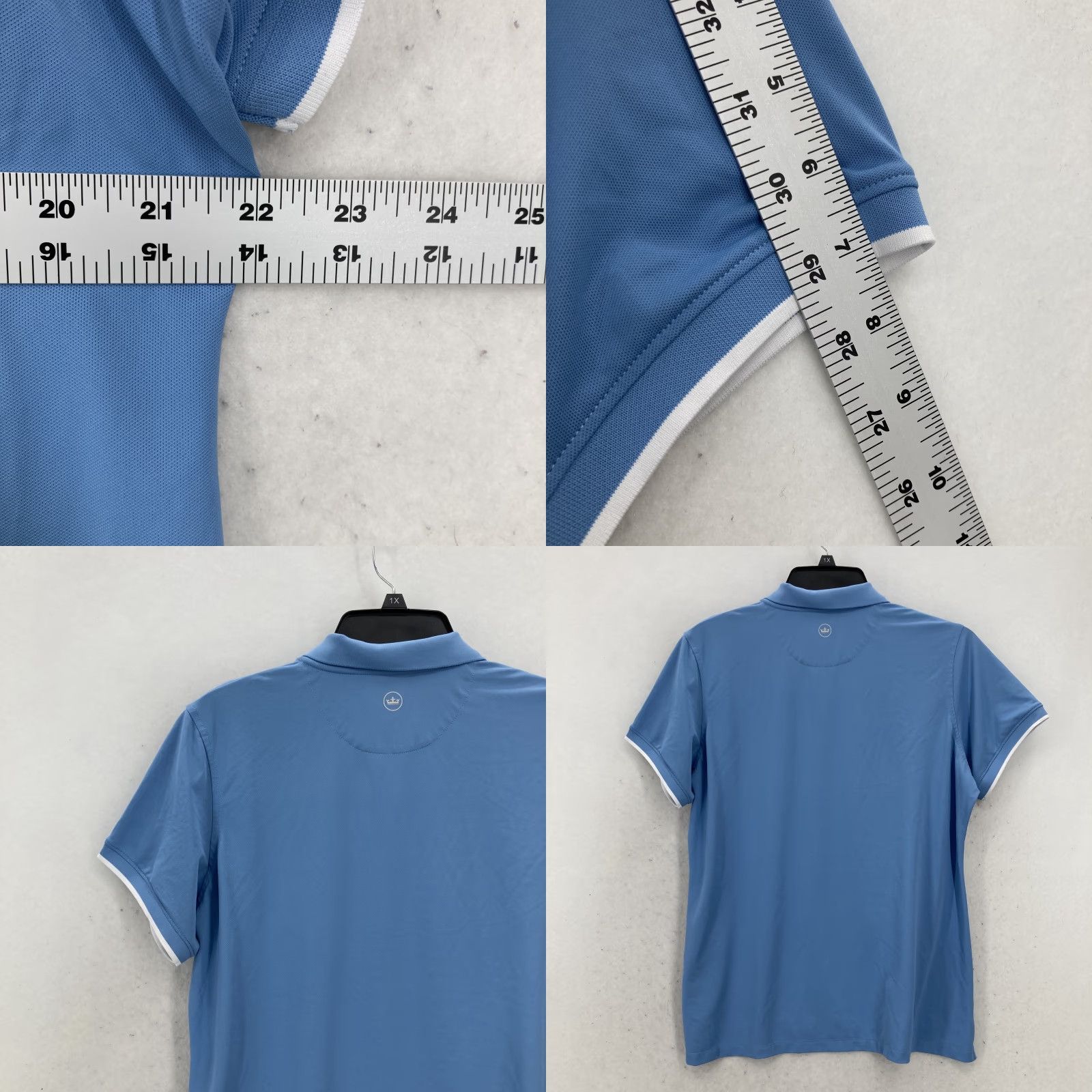 Peter Millar Peter Millar Polo Shirt Women's XL Performance Golf Casual Stretch Embroidered Blue Polo Shirt Embroidered Detail Size XL / US 12-14 / IT 48-50 - 8 Thumbnail