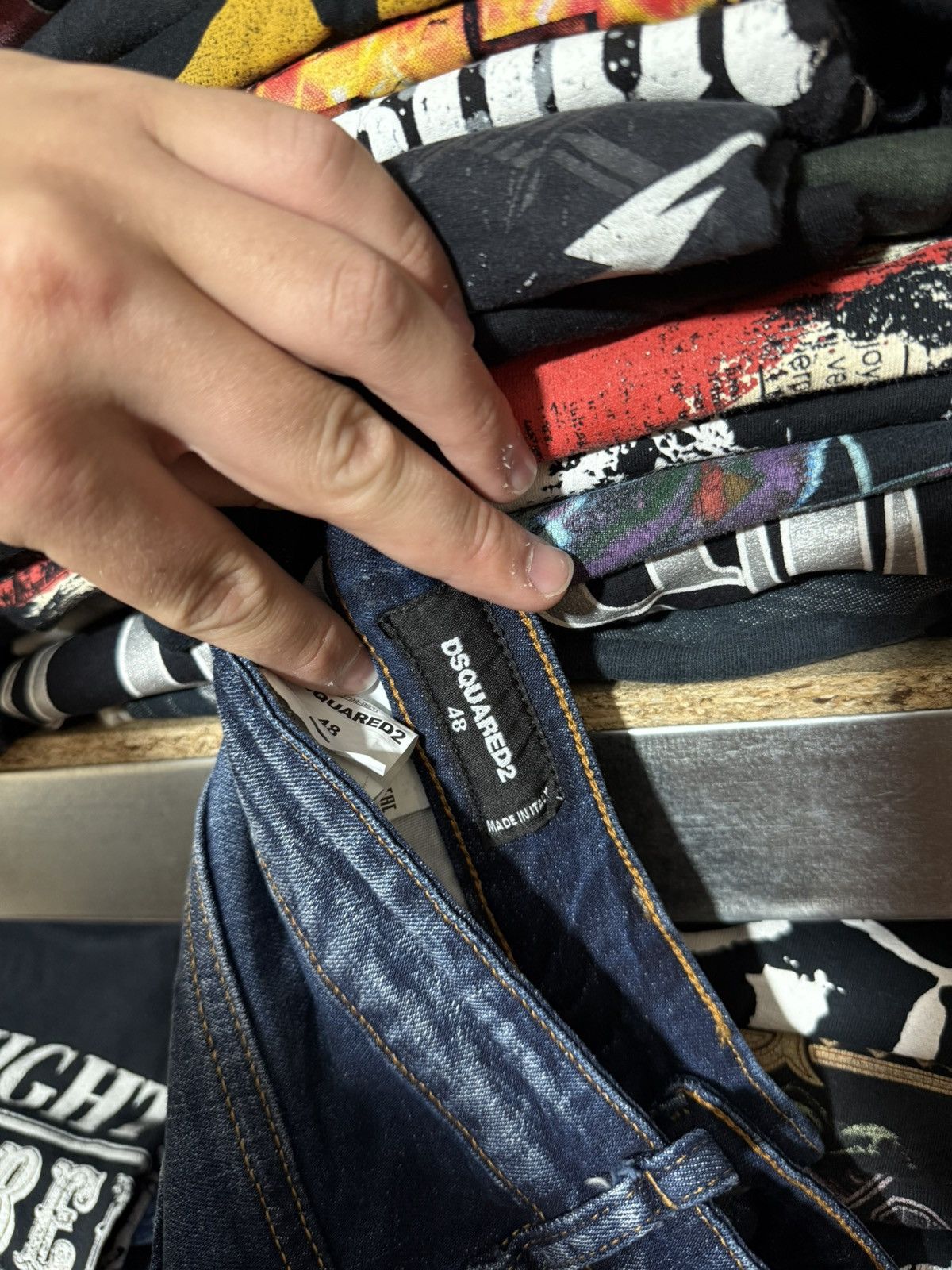 Dsquared2 Rare Luxury Dsquared2 Distressed Denim Navy Jeans Y2K Hype Size US 32 / EU 48 - 14 Thumbnail