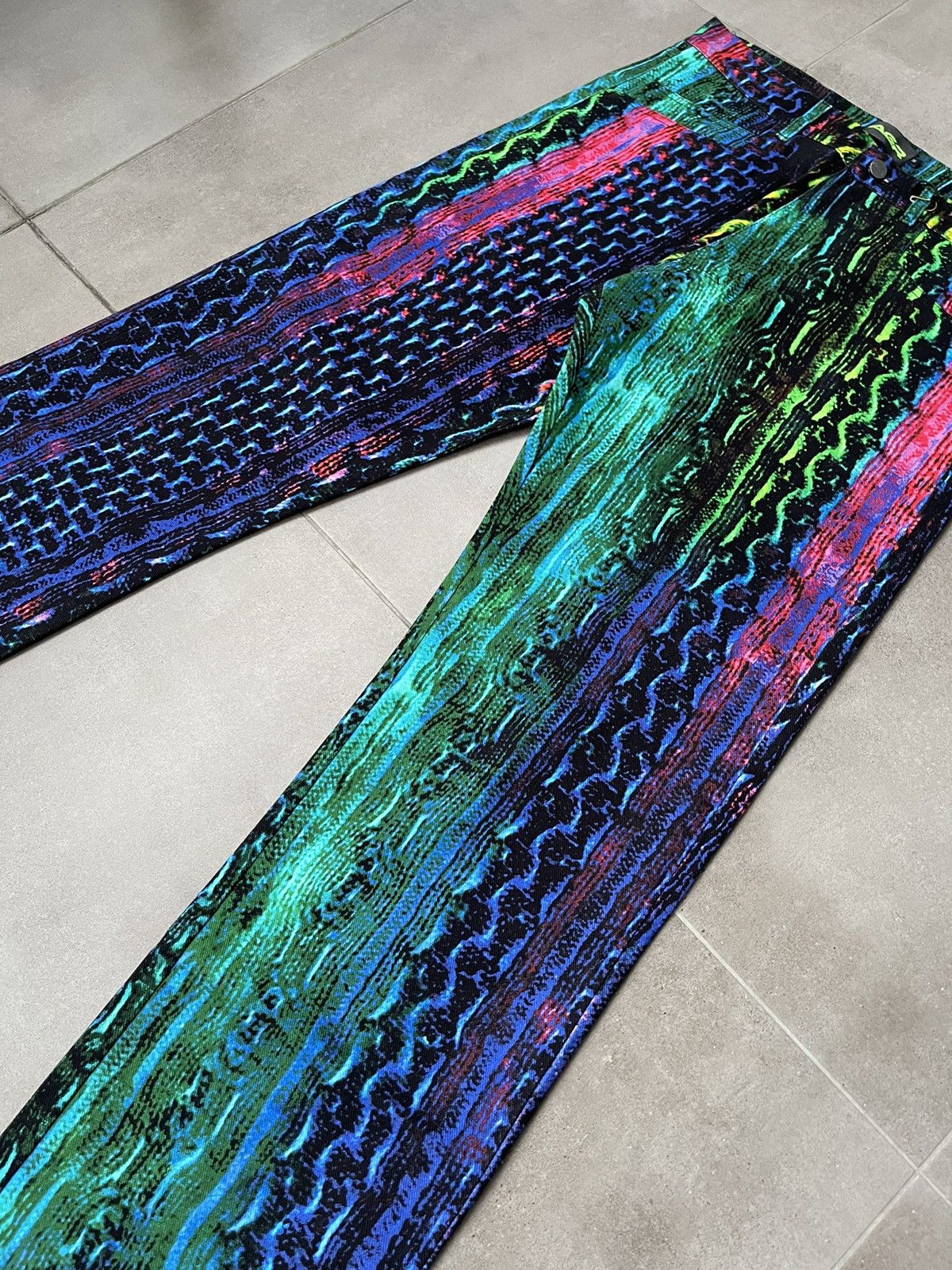 Other !DS! SS23 AGR Multi Snake Denim Pants Size US 32 / EU 48 - 9 Thumbnail