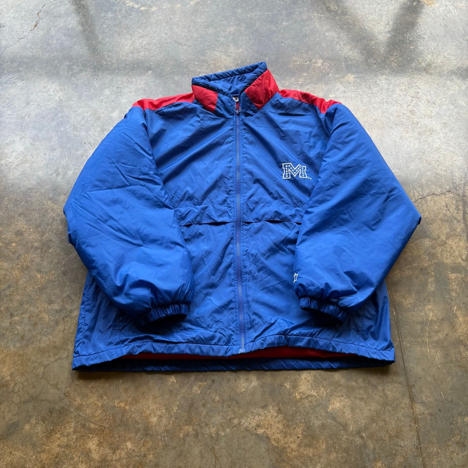 Starter Vintage Y2K Ole Miss Starter Jacket Size US XL / EU 56 / 4 - 2 Thumbnail