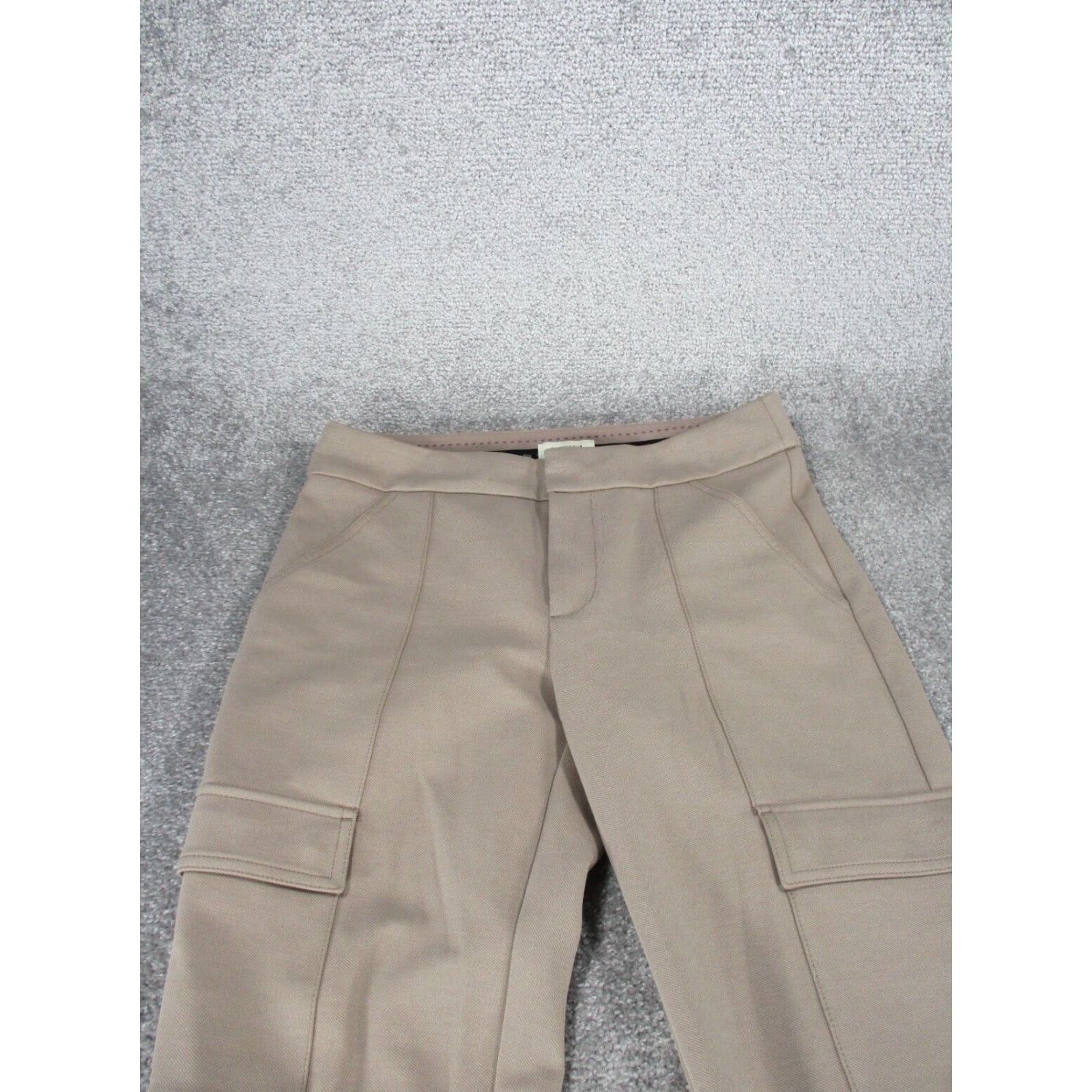 Anthropologie Anthropologie Womens 6 The Essential Slim Beige Cargo Pants Extra Large XL Size 28" / US 6 / IT 42 - 4 Thumbnail