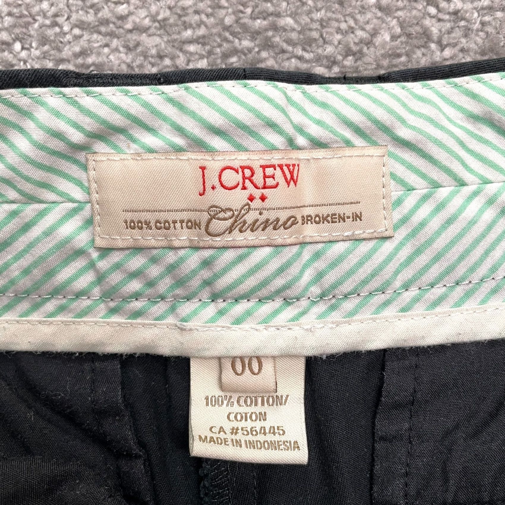J.Crew VINTAGE J. Crew Chino Shorts Womens 00 Black Mid Rise Cotton Pockets Casual Size 24" / US 00 / IT 34 - 5 Thumbnail