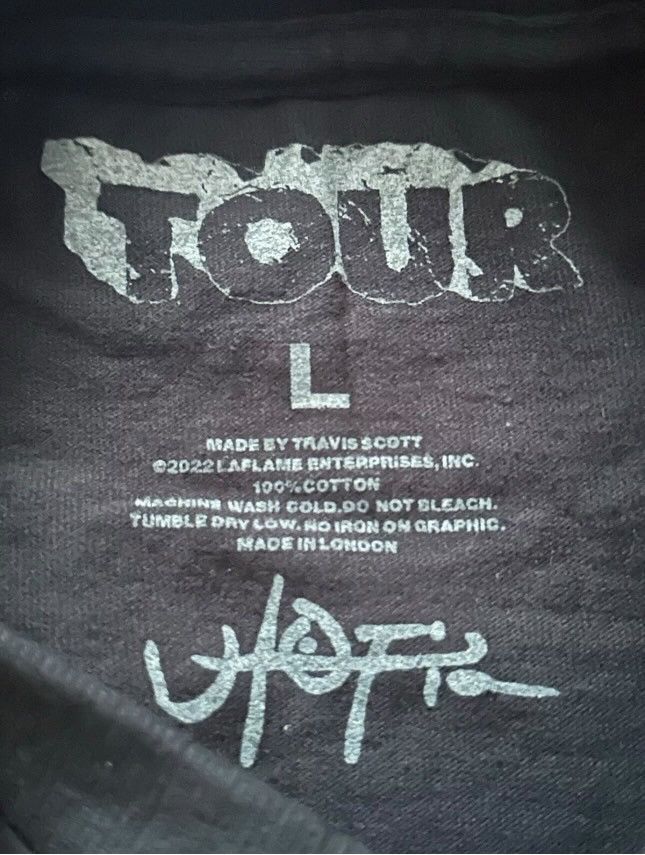 Travis Scott TRAVIS SCOTT METLIFE EXCLUSIVE TOUR TEE Size US L / EU 52-54 / 3 - 3 Thumbnail