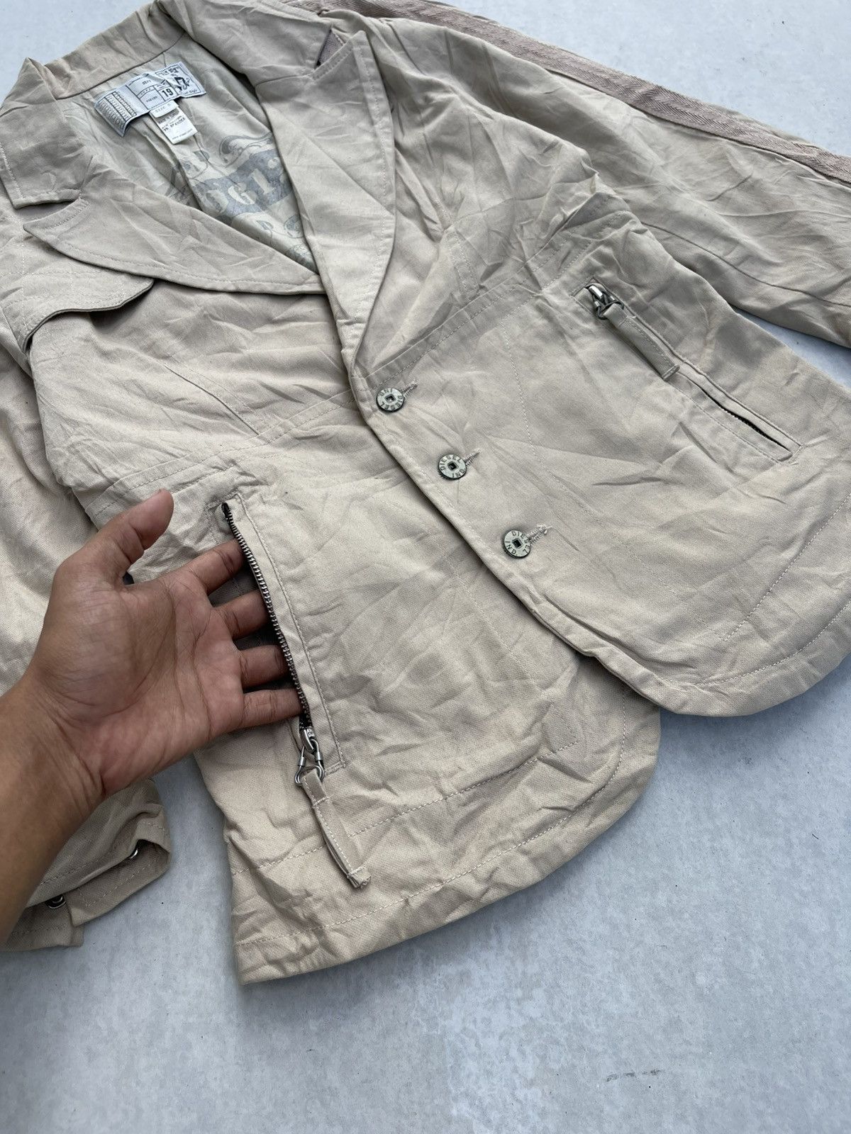 Affliction × Diesel Diesel Women's "FLY DECK" Utility Jacket Size S / US 4 / IT 40 - 6 Thumbnail