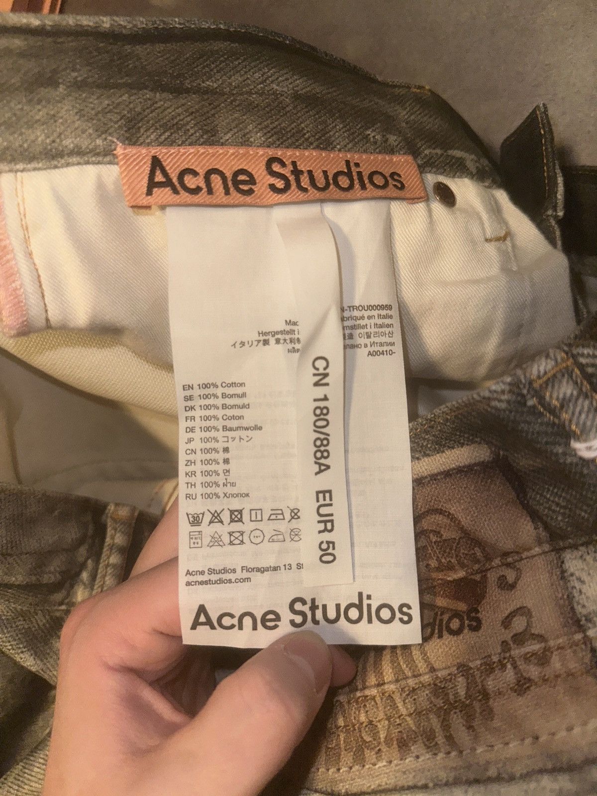 Acne Studios 1981M “Cold Grey” Loose Fit Trousers Size US 34 / EU 50 - 6 Thumbnail