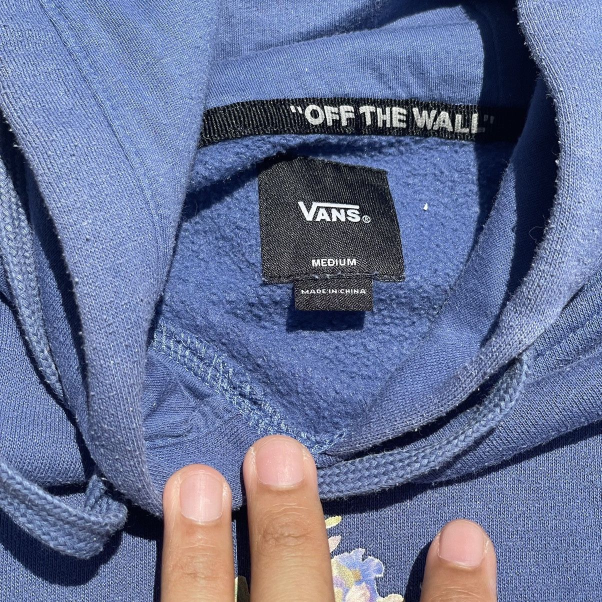 Vans “VANS” FLORAL SKULL VELVET LETTERING HOODIE Size US M / EU 48-50 / 2 - 6 Thumbnail