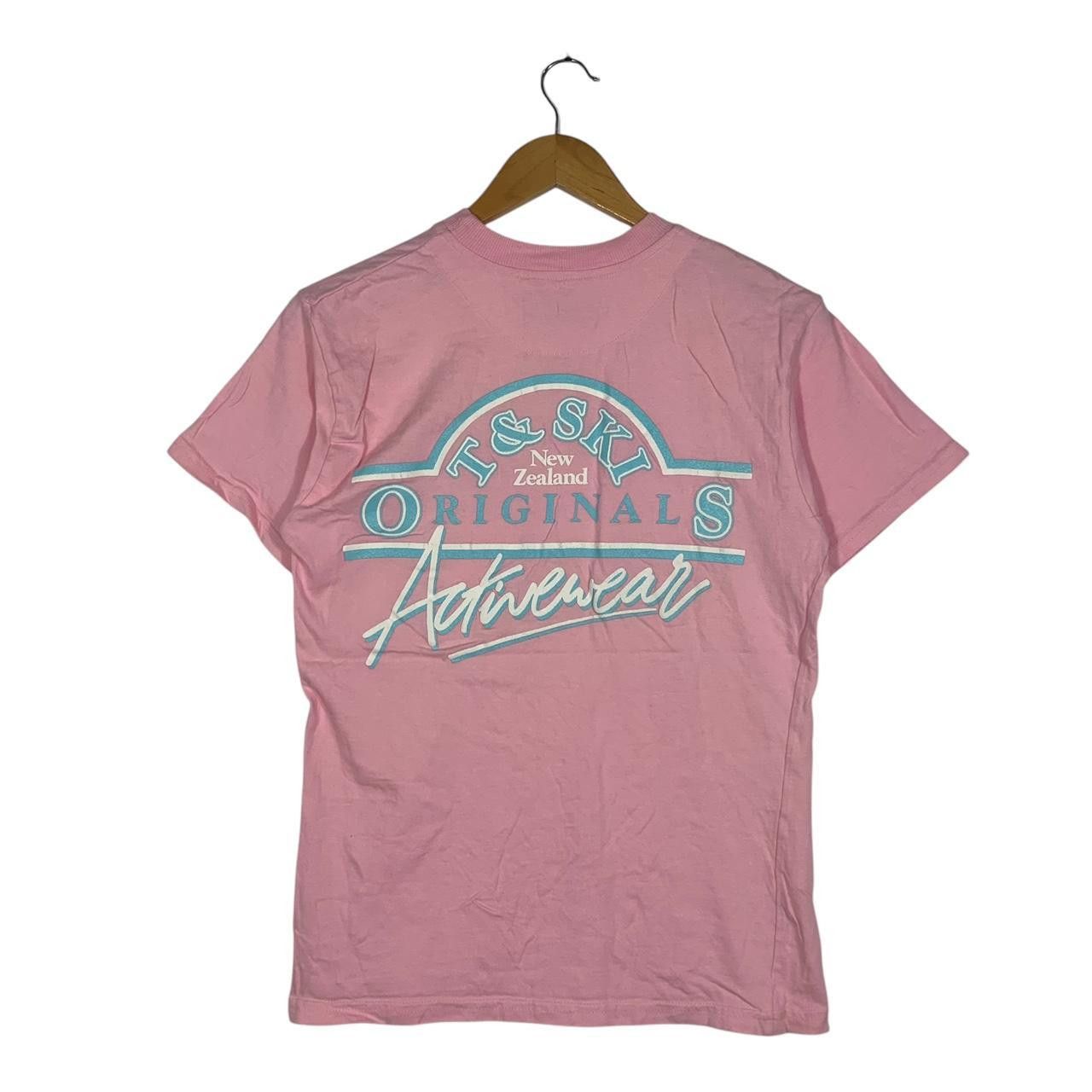 Vintage Vintage T & SKI NEW ZEALAND Activewear Pink Tee Shirt Top Size XS / US 0-2 / IT 36-38 - 1 Thumbnail